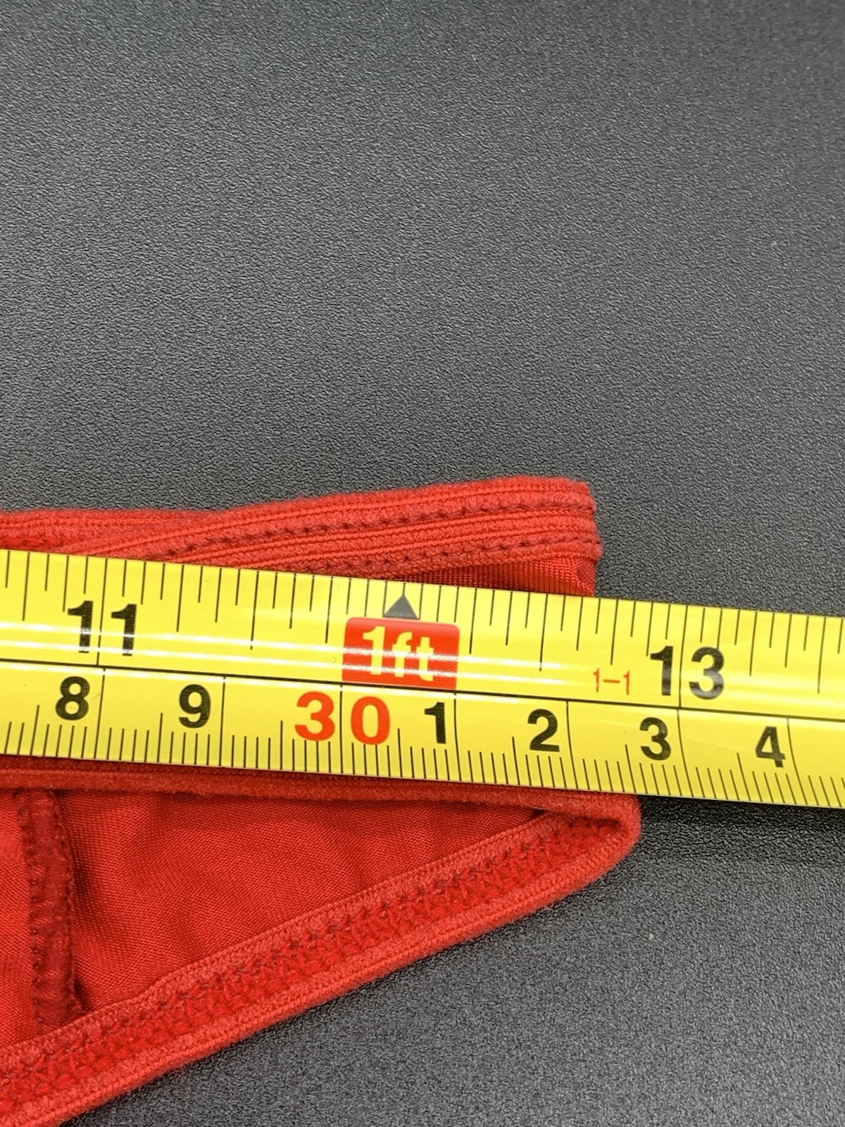 VTG Red SILKY Shiny Satiny Low Rise Panties Y2K Donna Bella Brazil Bikini SM Med