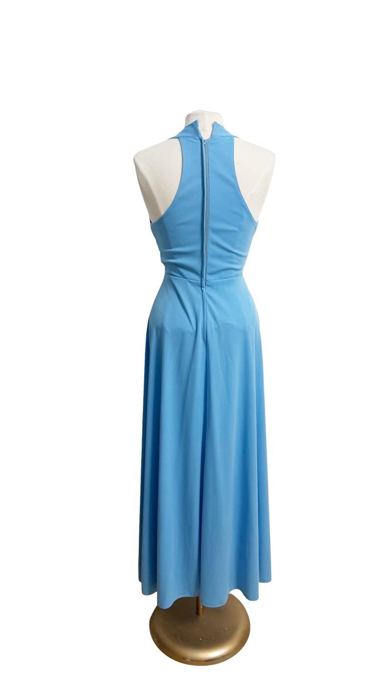 1970s Disco Dress / Studio 54 Dress / 1970s Maxi Dress / Size Medium