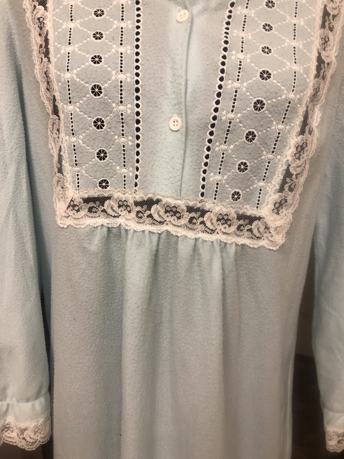 Night Gown Willow Creek Flannel long sleeve Granny Gown Size M