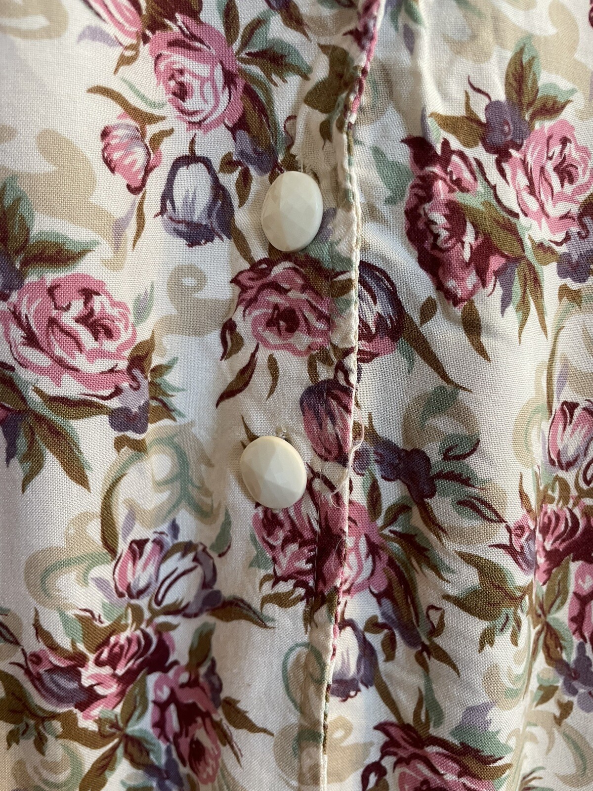 Joni Blair Vtg Late 1980’s Floral Maxi Dress Size 10 Cottagecore Prairie Boho