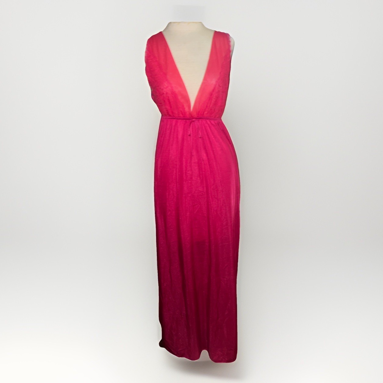 Vintage Tiffany’s Closet Undercover Wear Red Satin Lace Nightgown Sz L