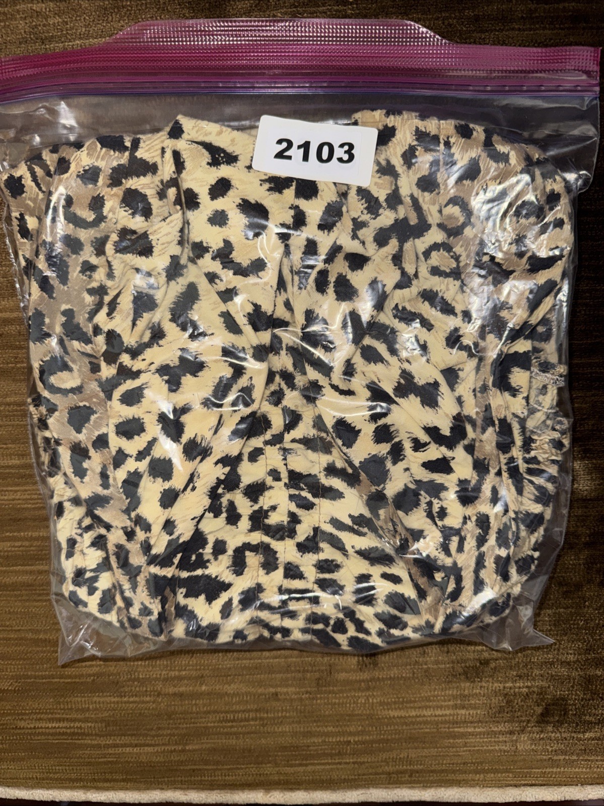 Cole of California Leopard Print Swimsuit Bathing Suit Booty Shorts Pin Up 2103