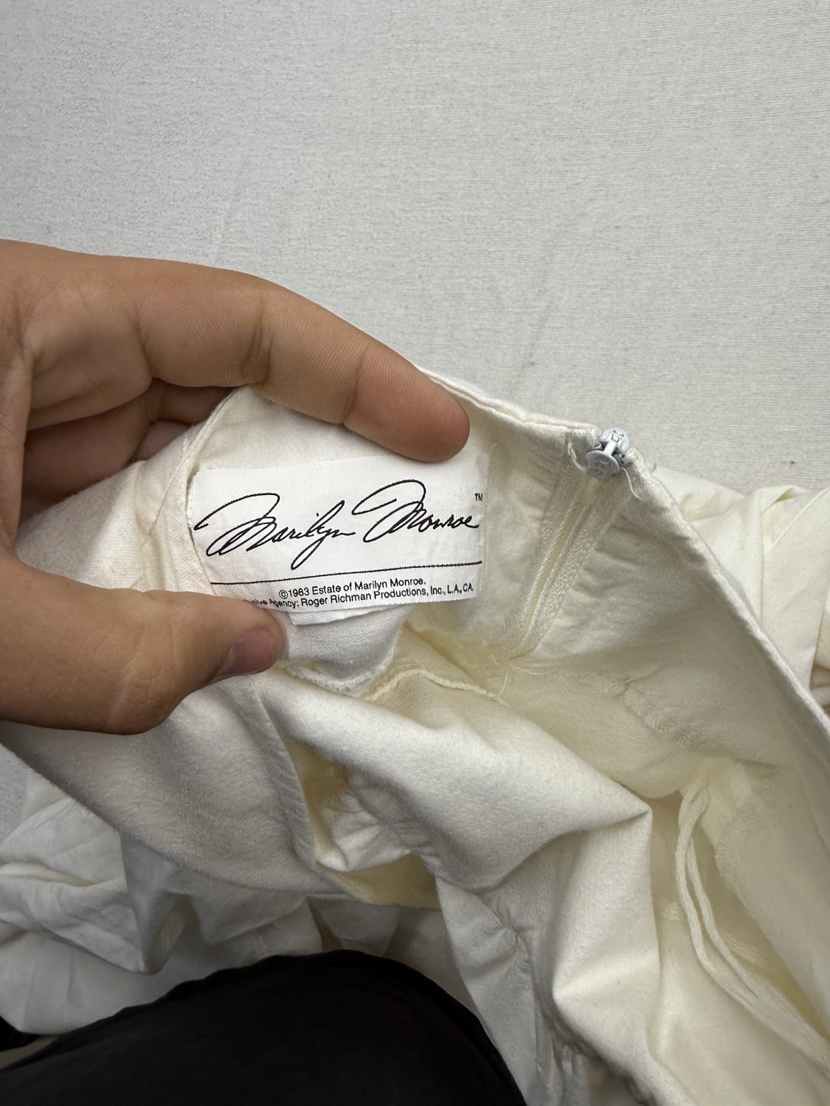 Vintage 1983 Marilyn Monroe Brand Iconic White Dress Size 7 / 8 Usa Made