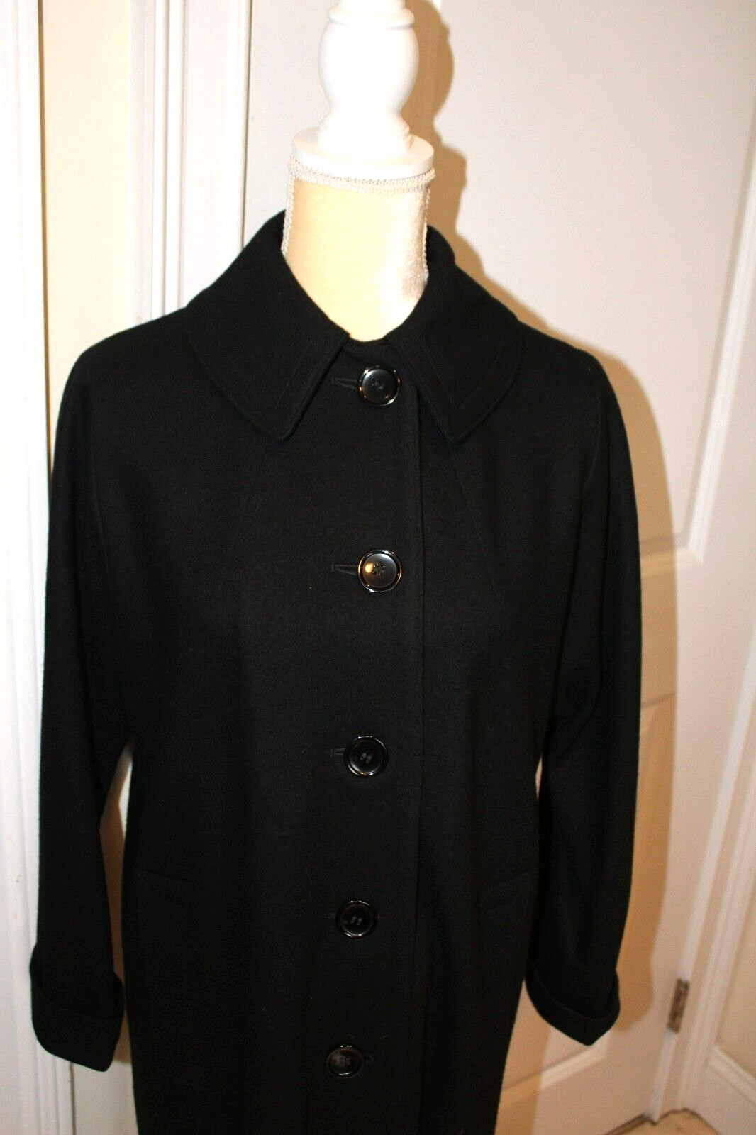 VTG 70s Weatherbee Water Resistant -US Sz 12? -Flannel Overcoat (Wool Blend?)