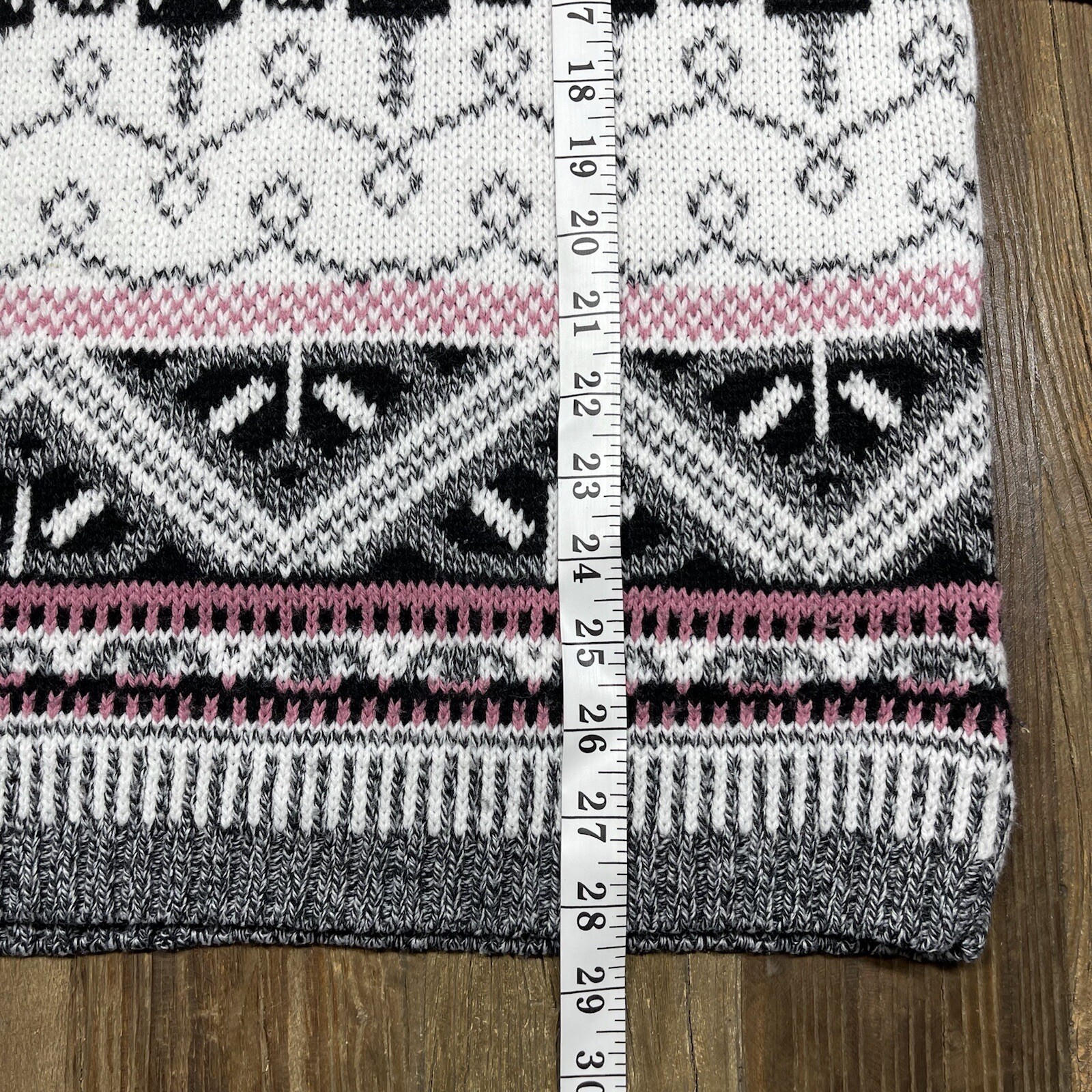 Vintage 80s Sweater Fair Isle by Cut 4 U Size One Size Fits All