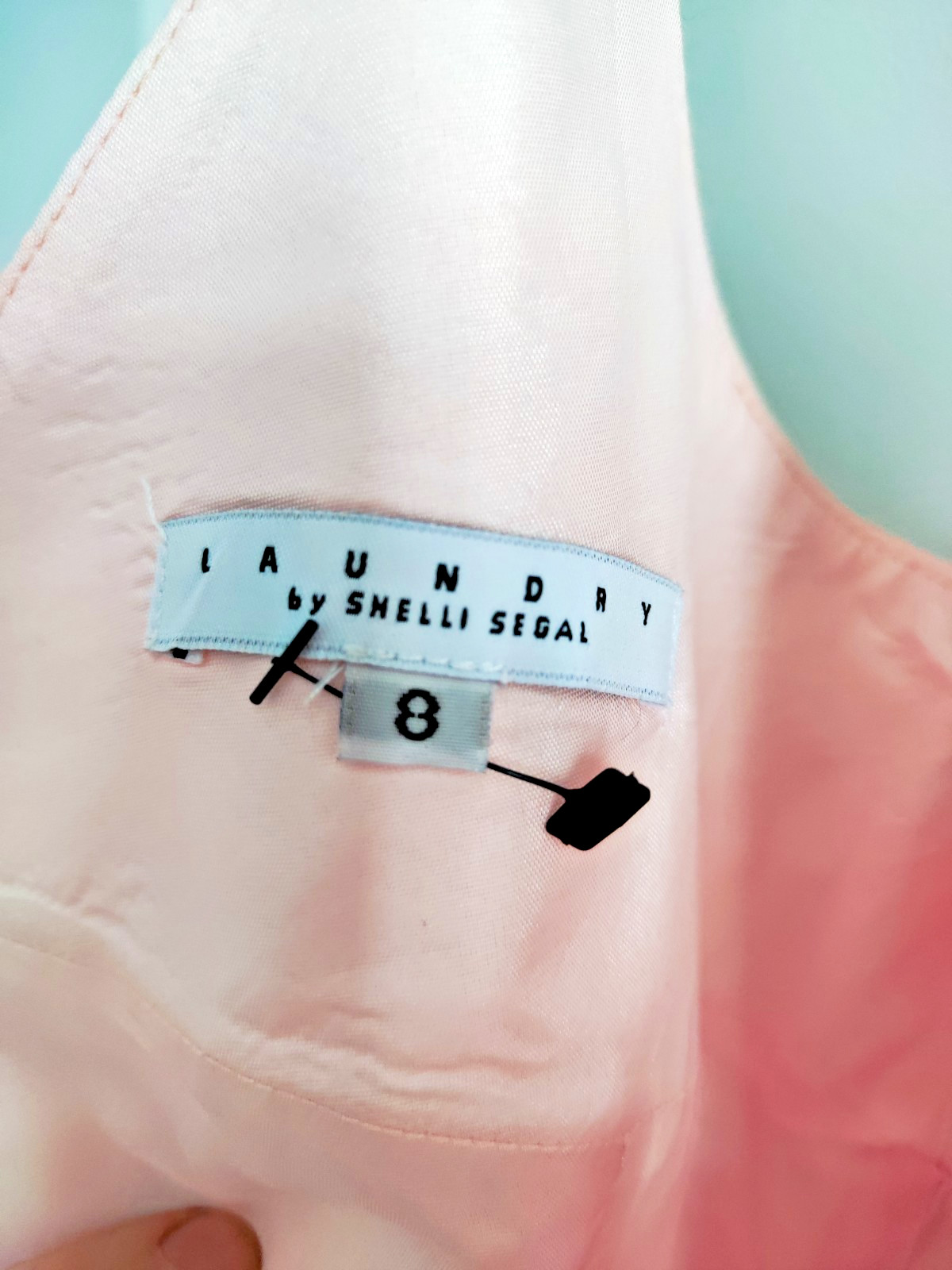 Y2K Laundry Shelli Segal 2000s Pink Cotton Corset Dress 8 USA NWOT