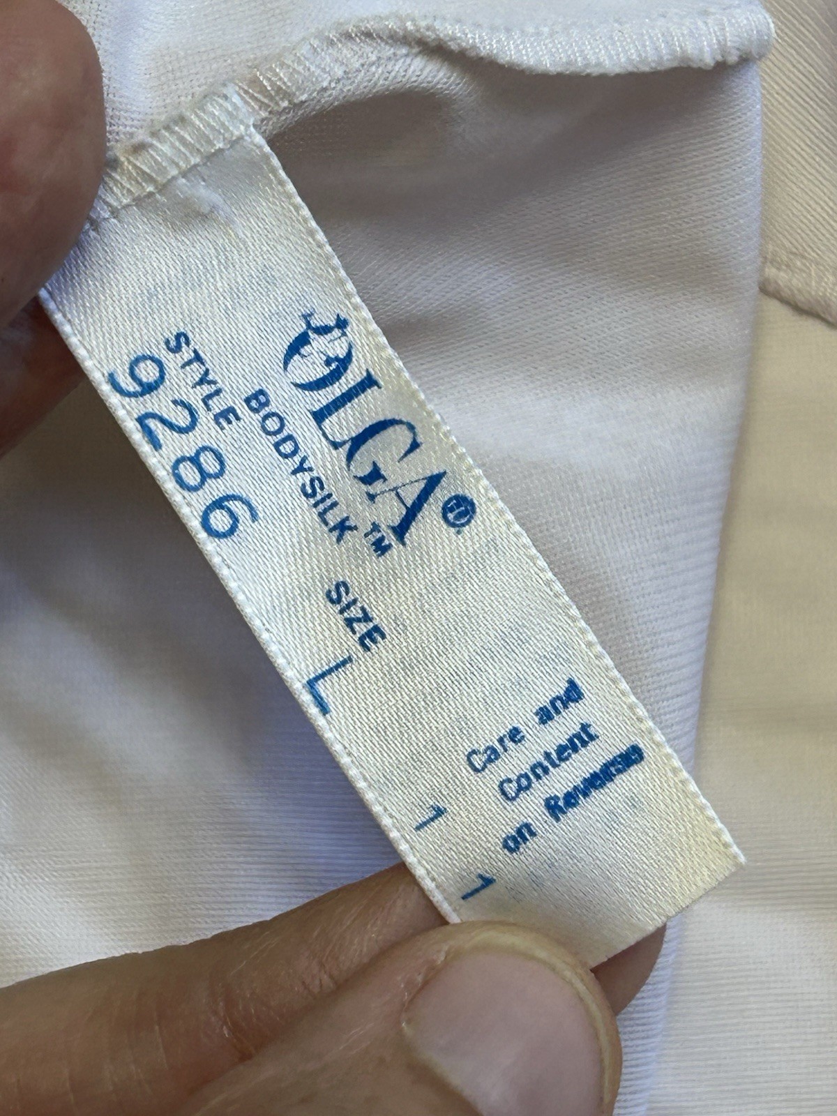 Vintage Olga BodySilk L Nightgown 9286 Nylon Pale Pink Twist Tie Not Bodice