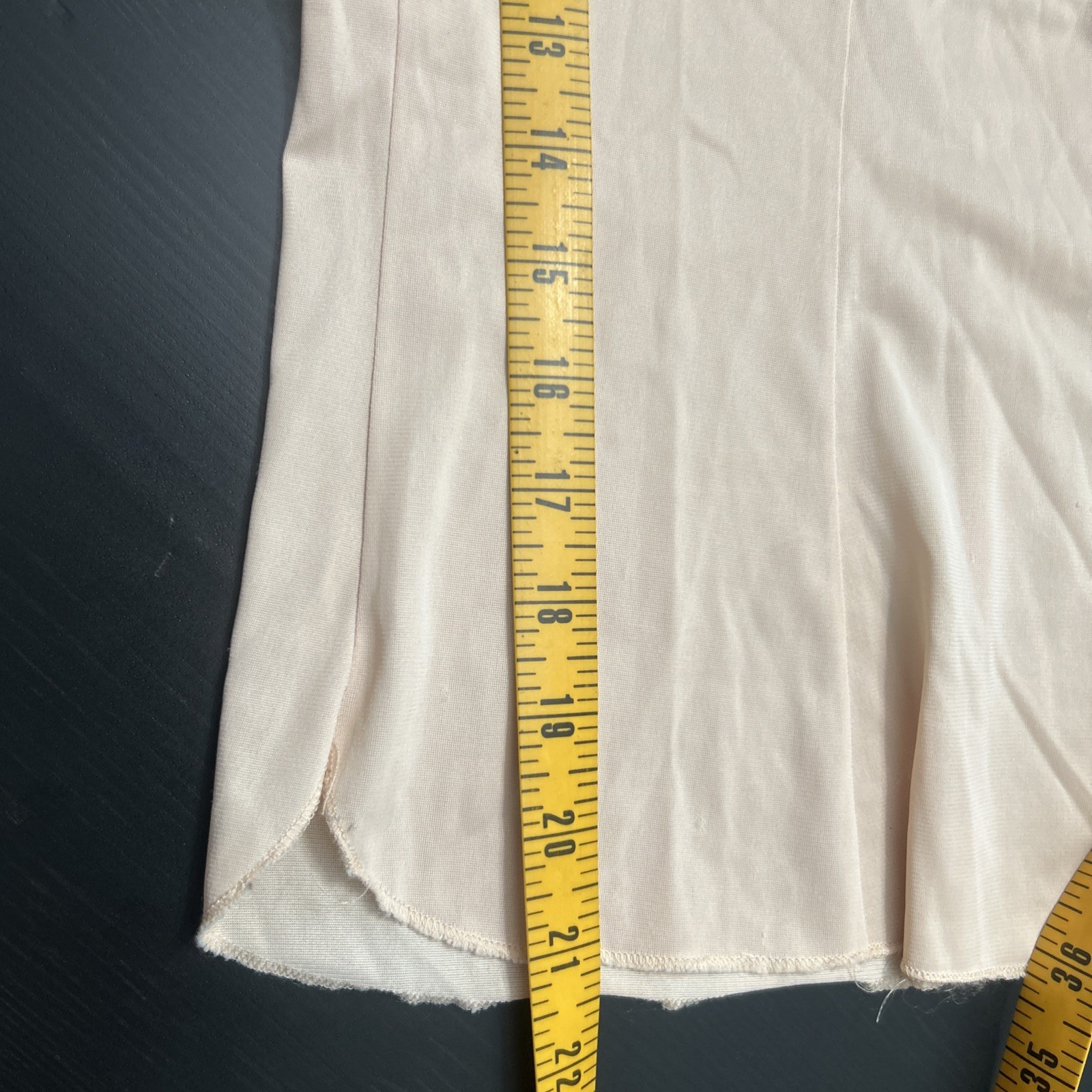 Flesh Colored Camisole, Medium, Nylon, Lace Straps, Unbranded