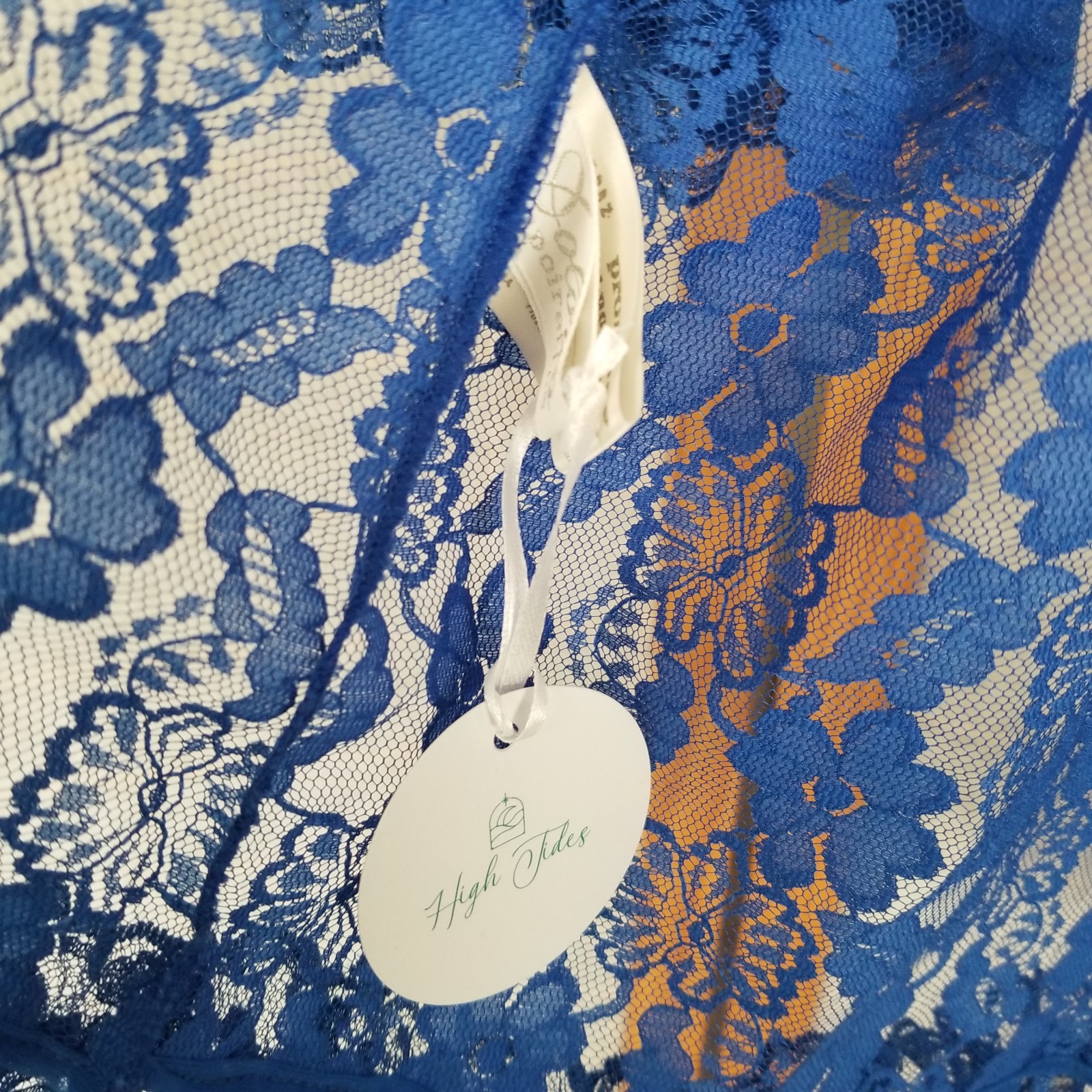 Vintage Boudoir Bed Jacket Royal Blue Medium Dolores for Poirette USA Made MWT