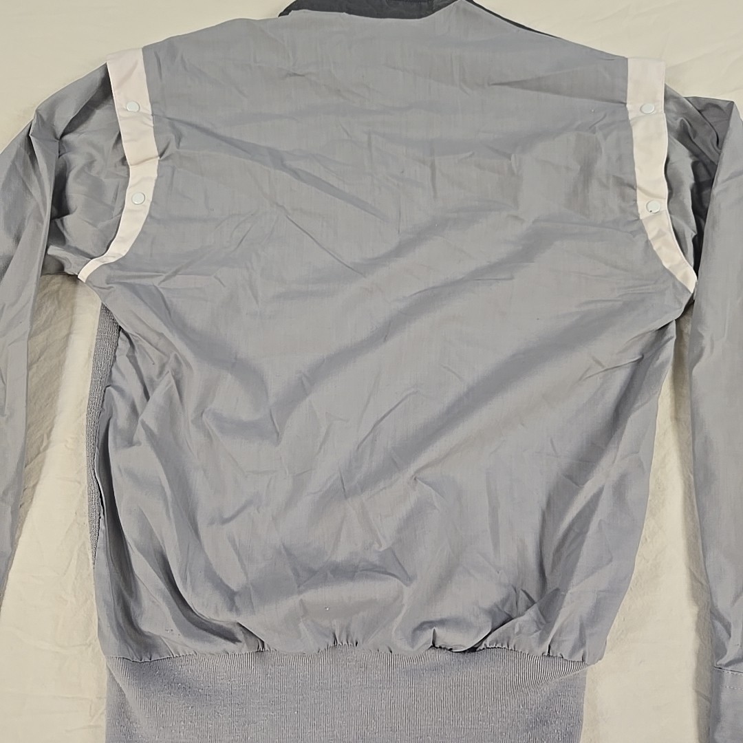 Vintage Sergio Valente 80’s Snap Sleeve Shirt Size Small Gray
