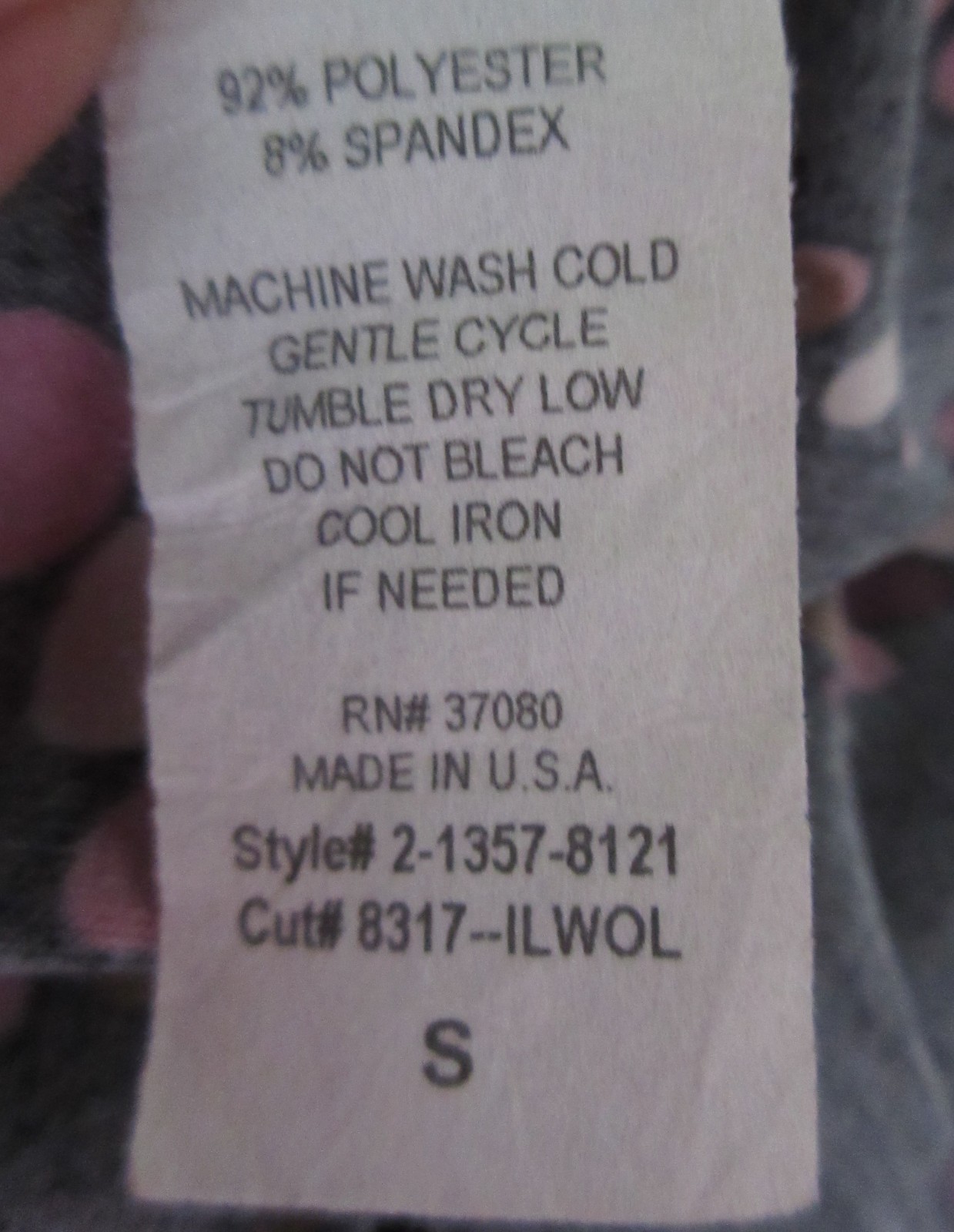 RARE 70’s MOD GIORGIO FIORLINI blk pink stretch poly half slip skirt sz S USA