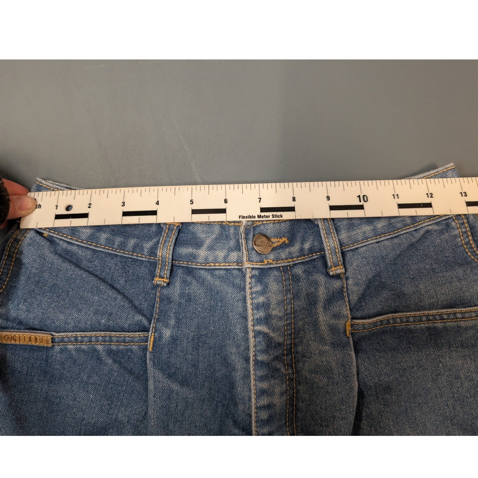 Vintage Gitano Tapered Jeans Womens 11/12 Regular Blue High Rise Fair Spots
