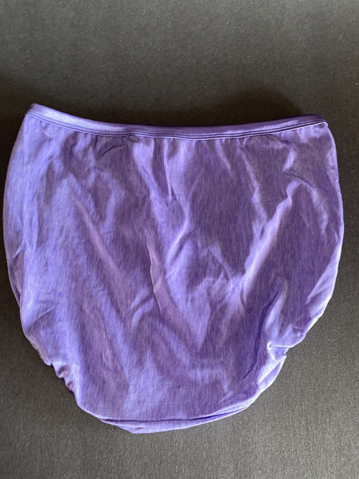 Vanity Fair Y2K 13-108 Purple High Waist Nylon 7 L Vtg Bikini Underwear Panties