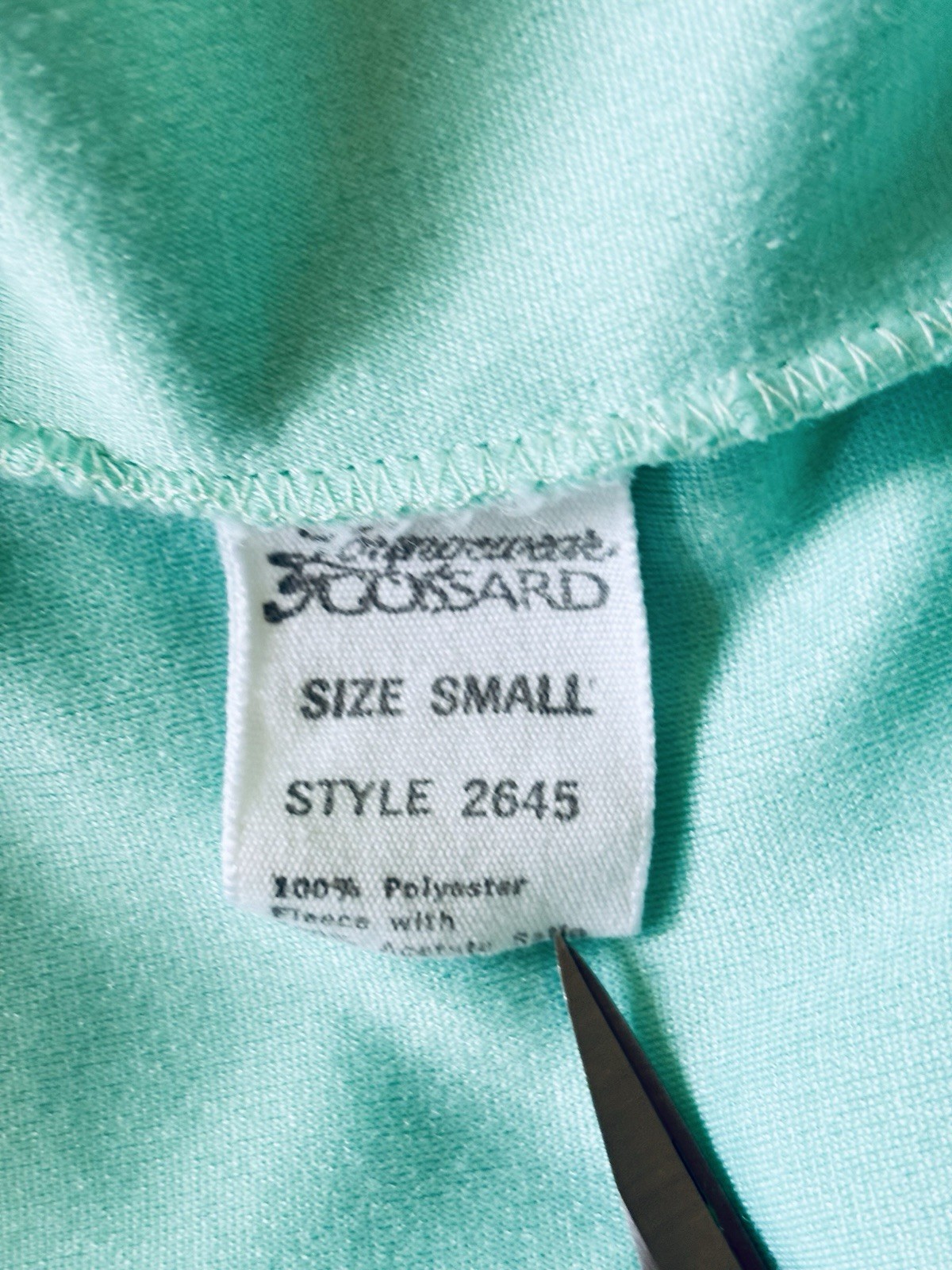 Vintage Loungewear By Artemis Gossard Robe Teal Green With Satin Trim Women’s S