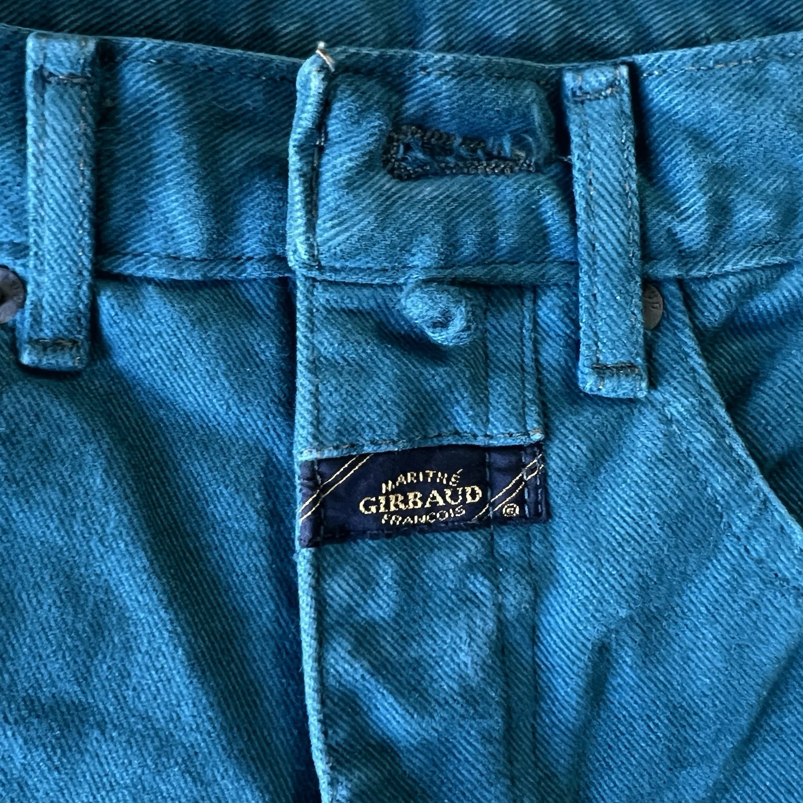 VTG Rare 90s Women’s Marithe Francois Girbaud Jeans Size 7/8 Turquoise-Blue-Teal