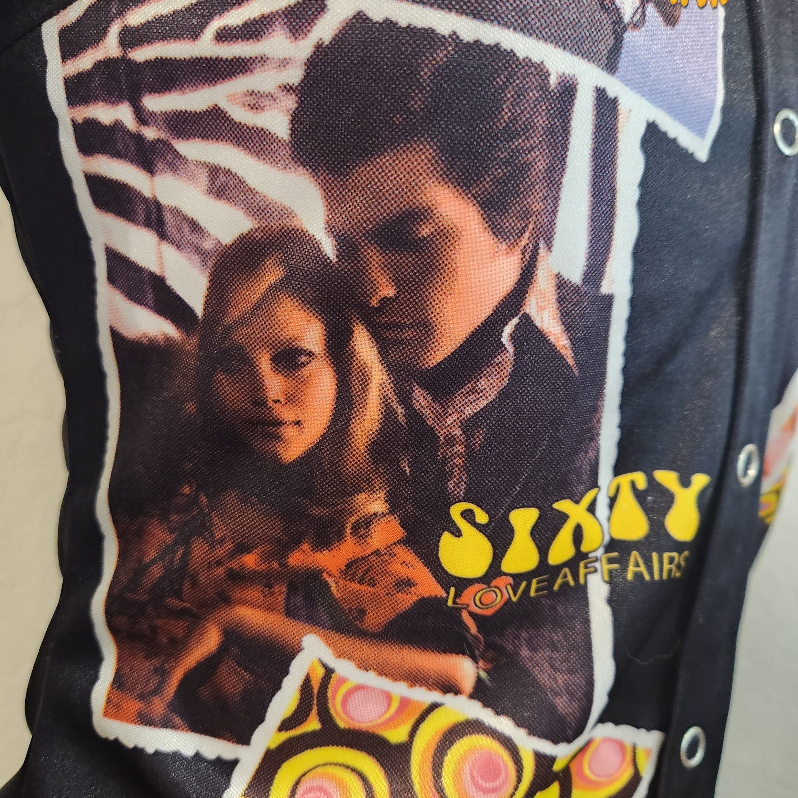 SIXTY Love Affairs Shirt: Sz M Romance Collage Made In Italy Y2K Vintage RARE