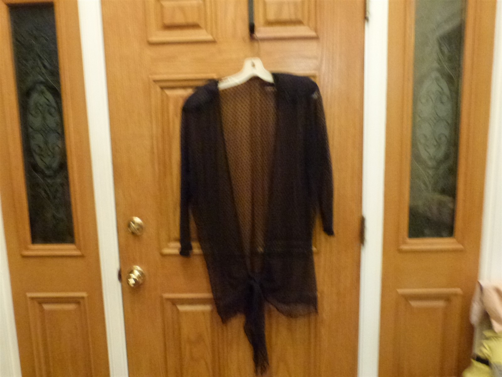 VTG 1980s black swiss polka dot flapper sheath long gothic dress & sheer jacket