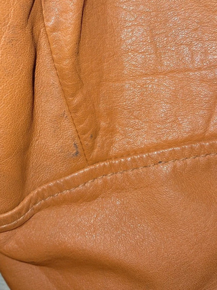 Vintage 1970’s Montgomery Ward The Tannery Brown Leather Jacket Women Size 7/8