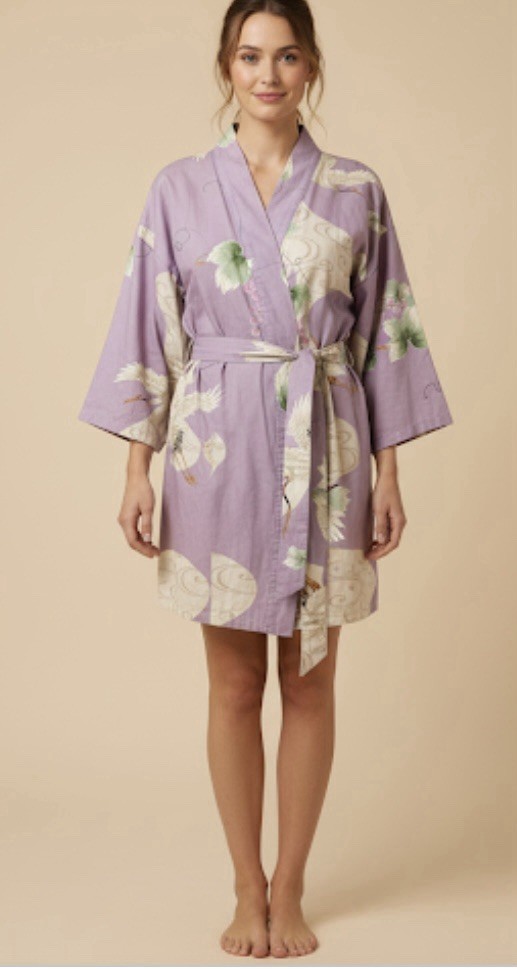 Vintage Maruky Tokyo Kimono Robe Women’s Made in Japan Floral Medium