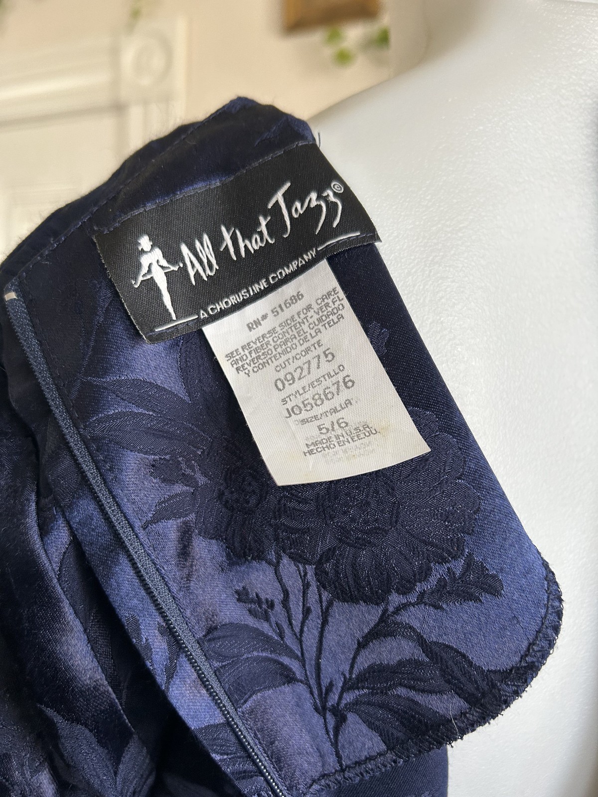 Vintage 1990s Deep Blue Satin Floral Maxi Dress Square Neck Bias Cut S 5/6 Y2K