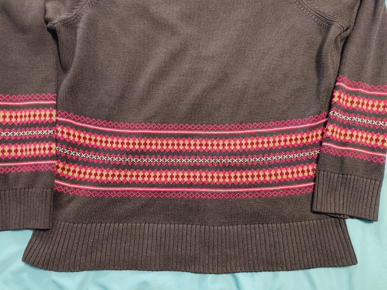 Women’s Brown Silk Cotton Cashmere Blend Sweater Soft Knit Pullover