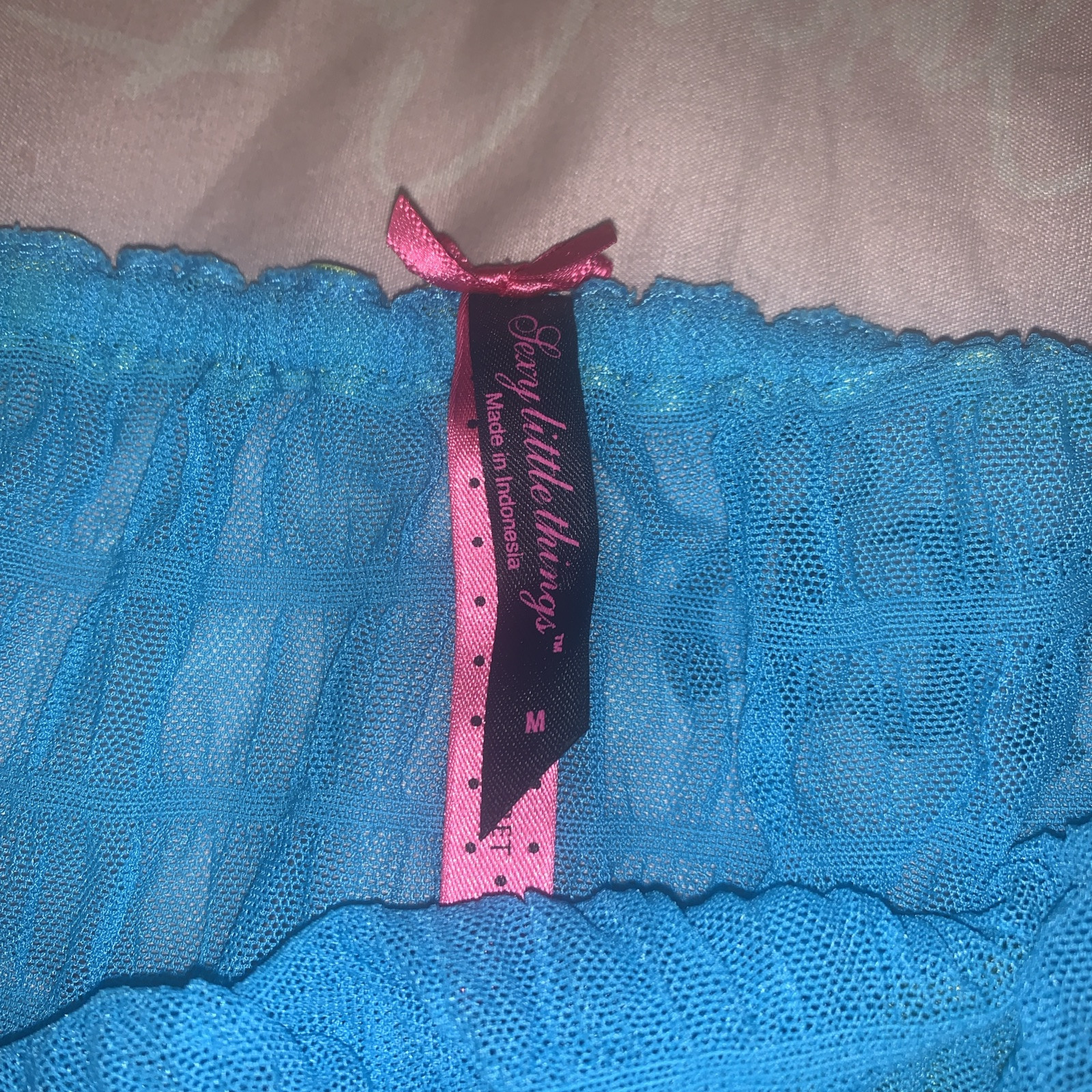 Victoria’s Secret Sexy Little Things 2007 M Bikini Panties All Lace Satin Trim