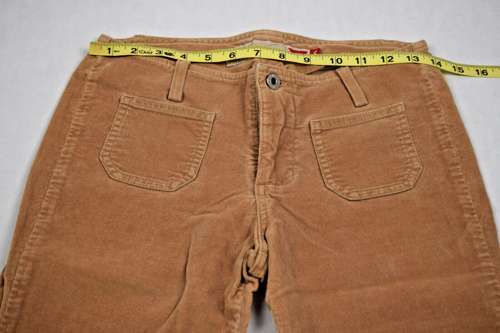 Vintage Guess Pants Corduroy Flare Leg Size S/M 90s Golden Beige Soft