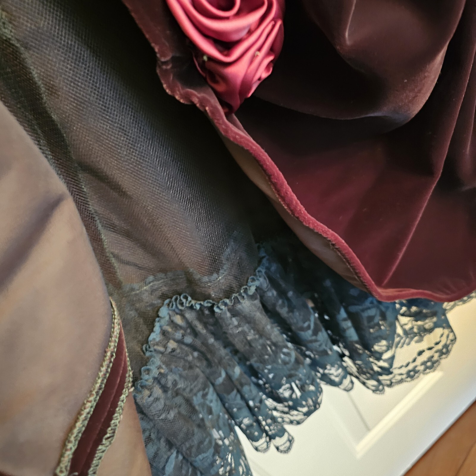 VINTAGE Karen Lucas For Niki Burguny Velvet Dress Size 14, Great Shape, 1980’s