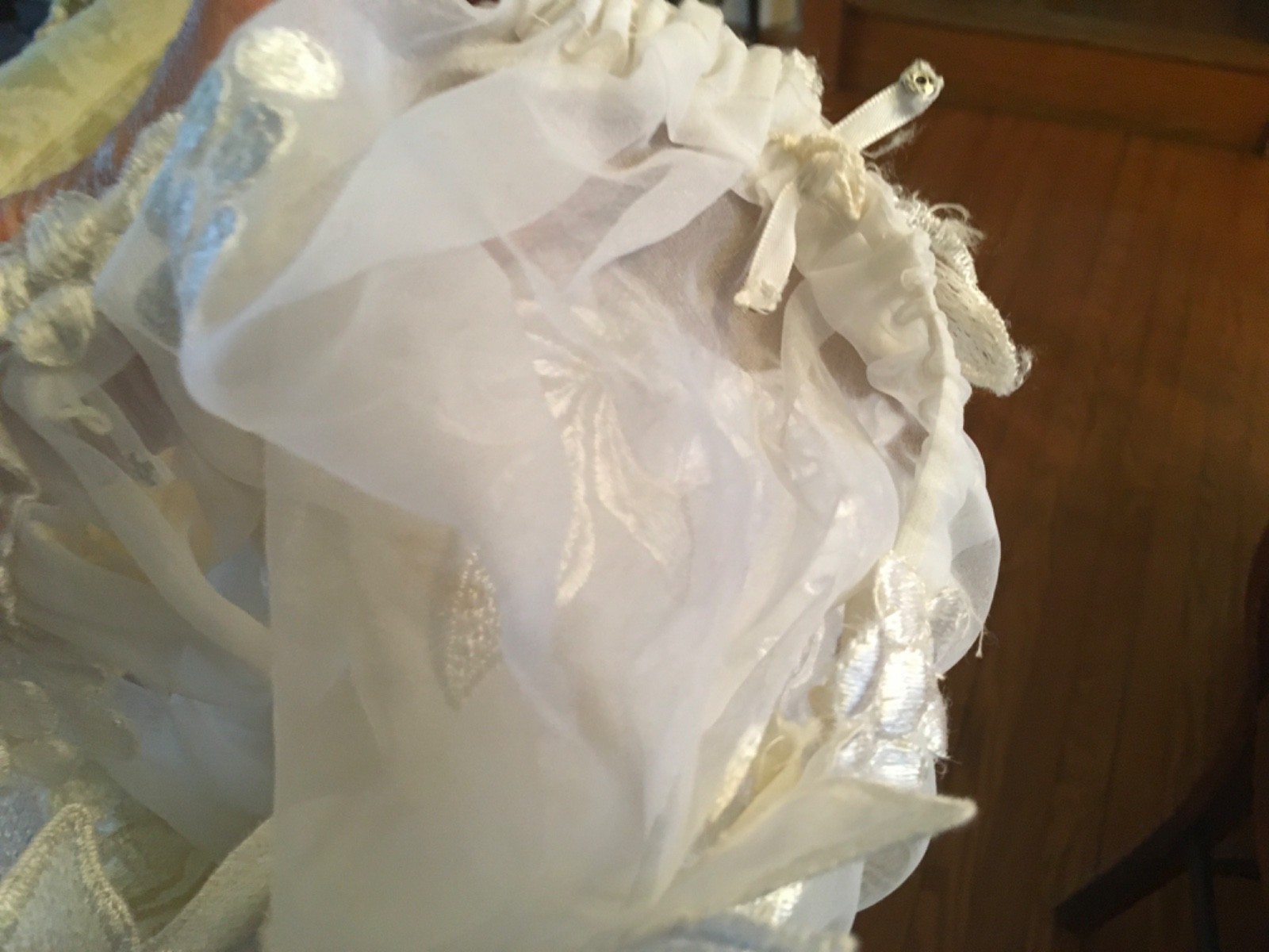 VTG Late 70’s-1980s House of Bianchi Tea Length Bridal Dress XS S 4 lined