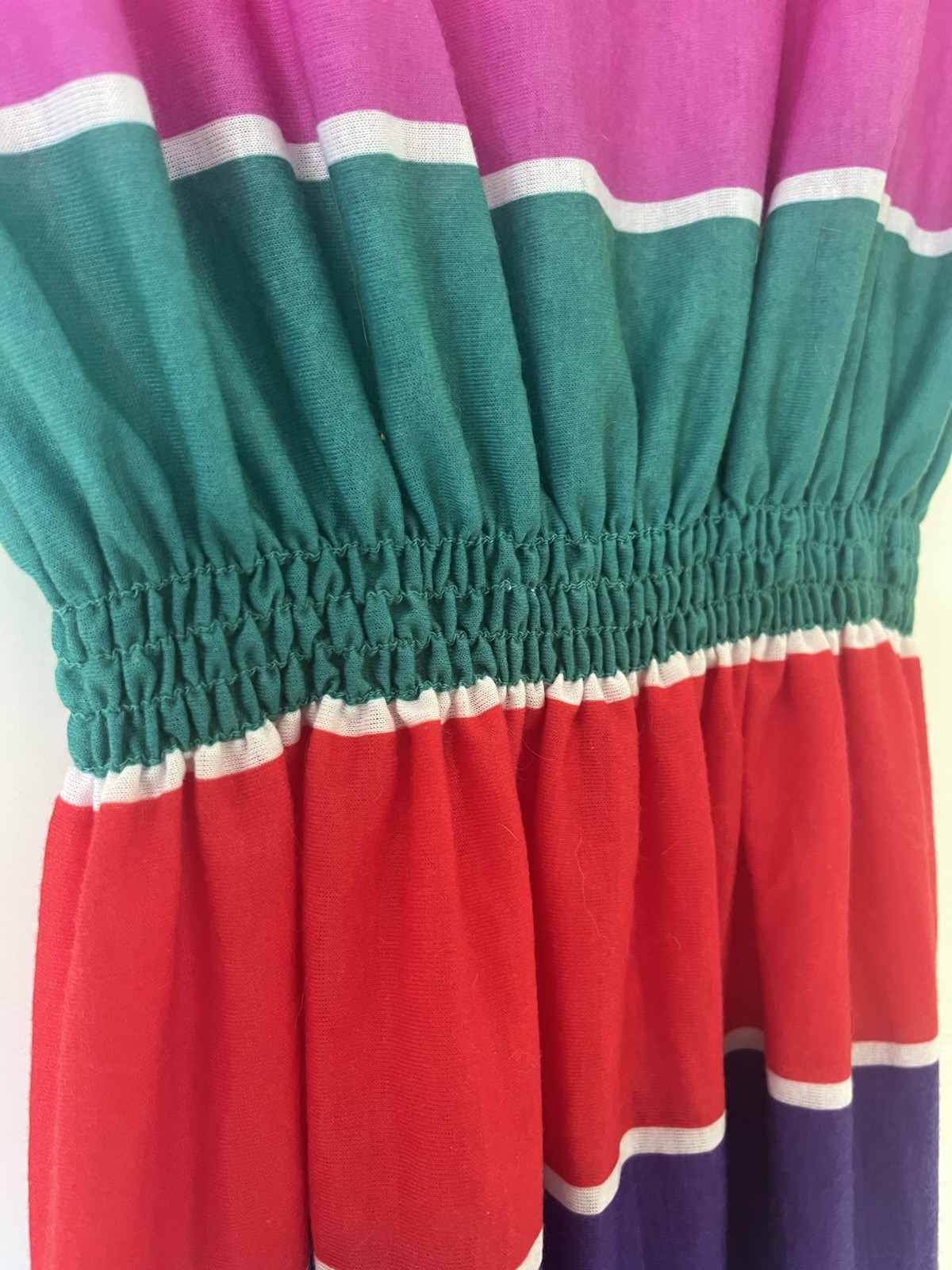 VTG Jr Dressworks Dress Striped Colorblock Size Small Summer Beach