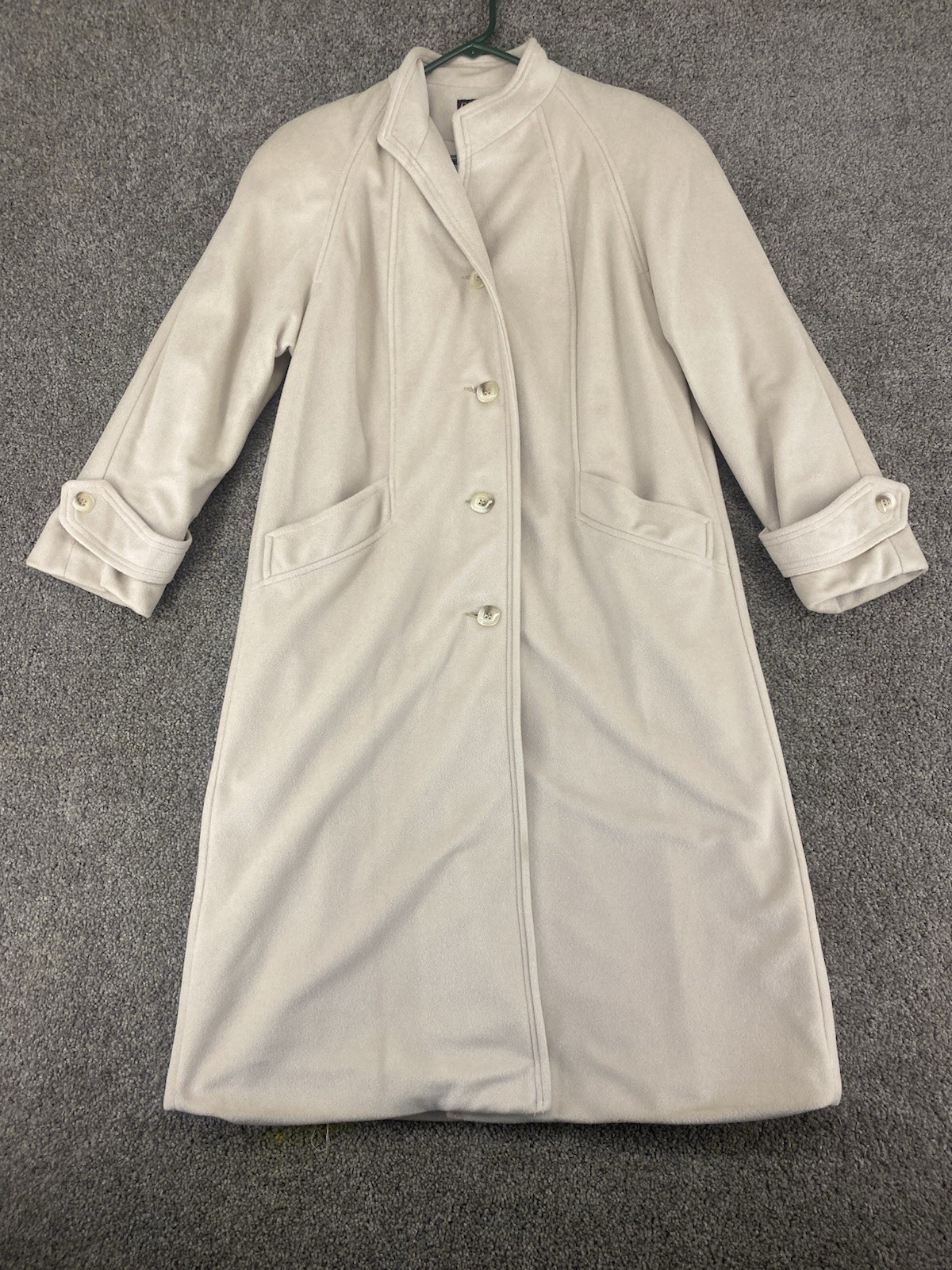 Vintage Cordana Wellington Fashions Celanese Arnel Long Coat Size Small 36 Chest
