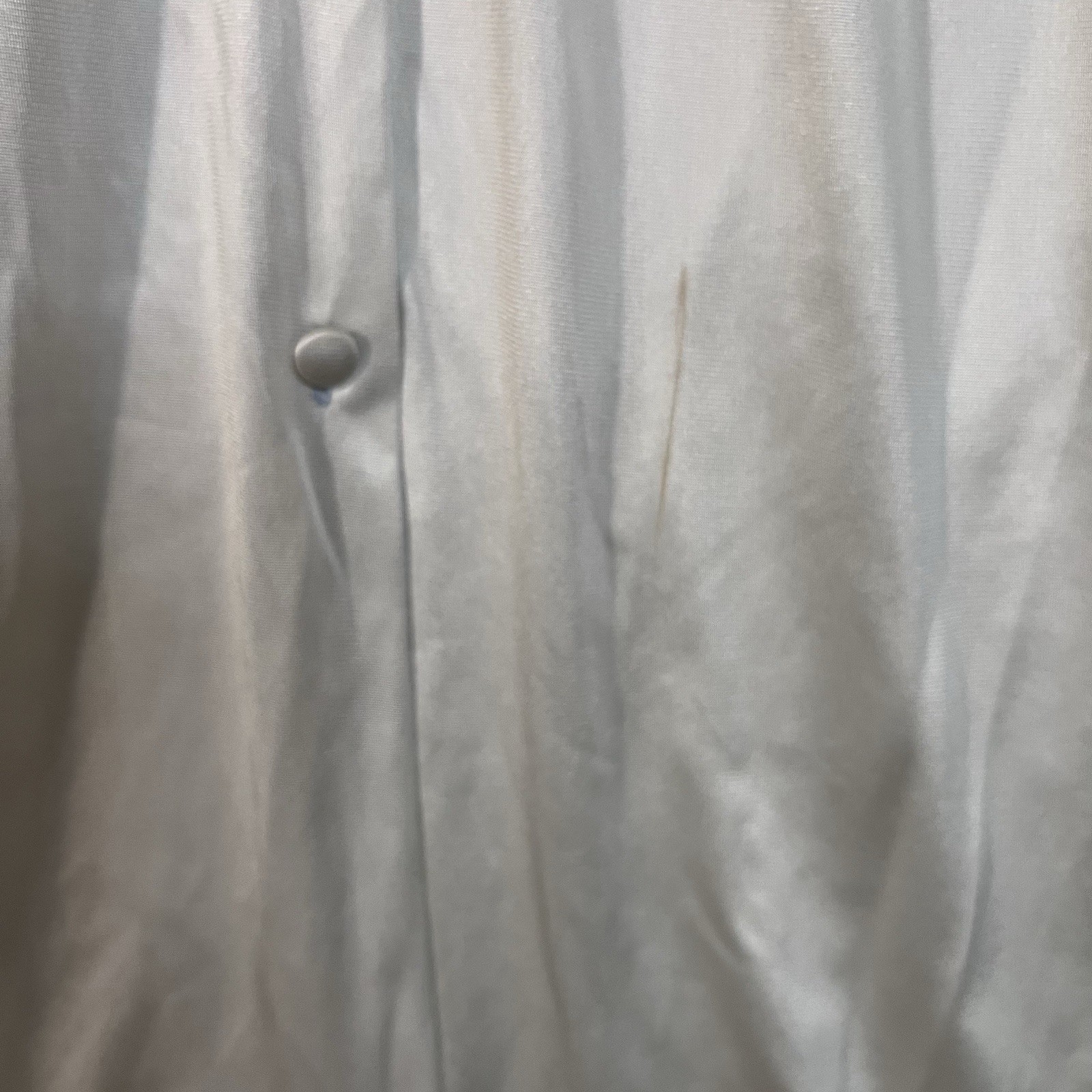 Vtg Vanity Fair Ivory Nylon Nightgown Small Lace Eyelet Button Front Cottagecore