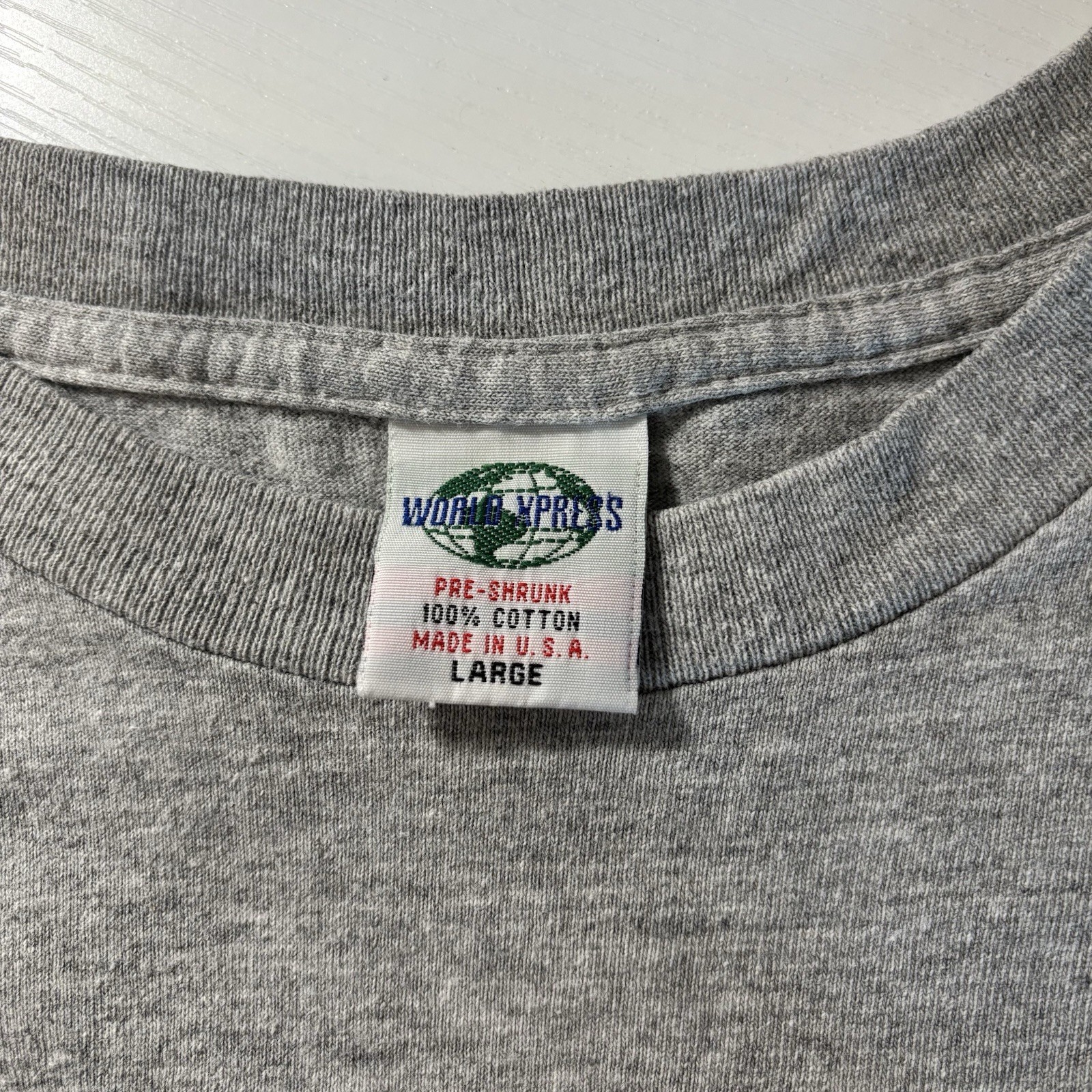 Vintage San Francisco Embroidered Gray T-Shirt w/ Buttons Made in USA Women Lg