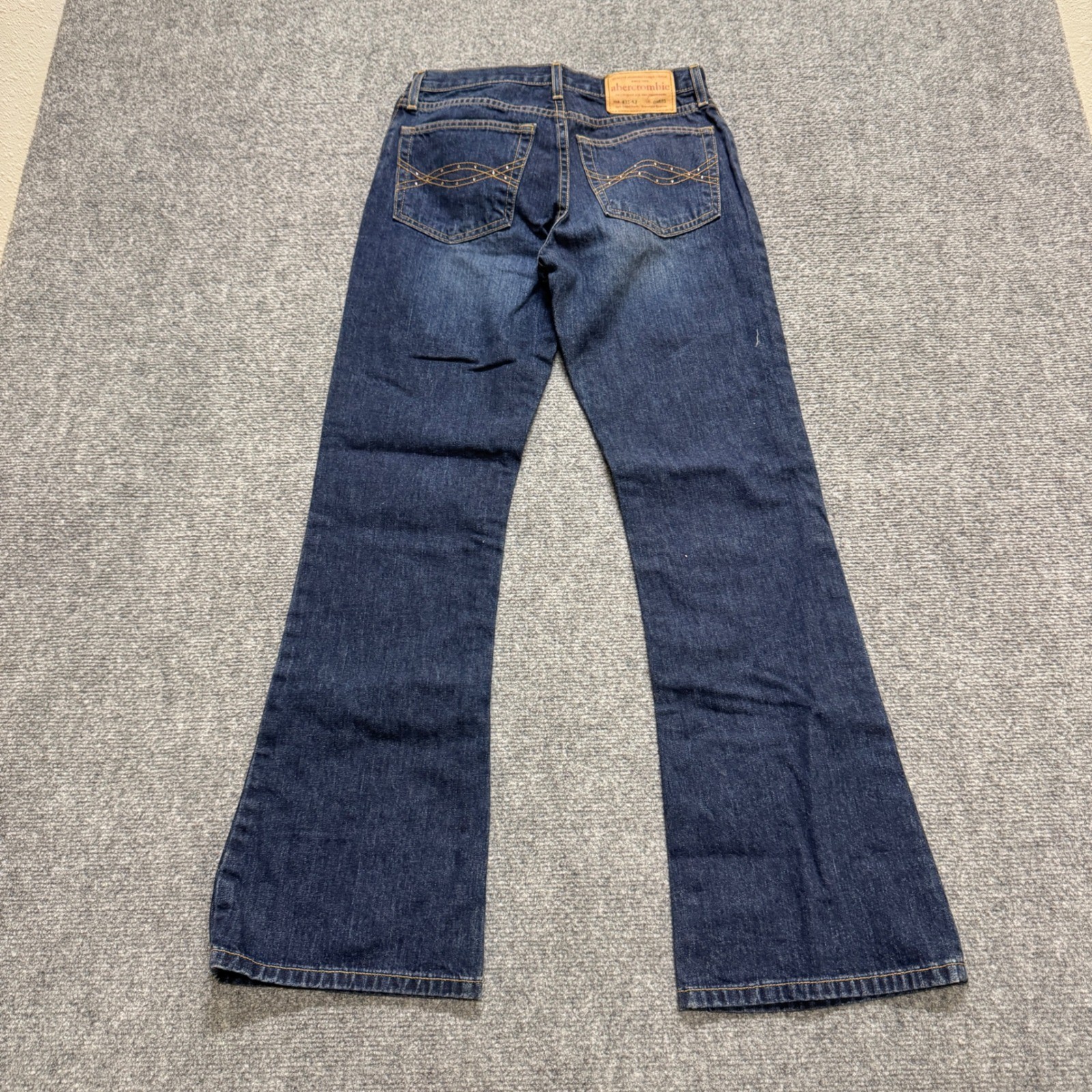 VTG Abercrombie & Fitch Denim Jeans Womens 14 Dark Washed Boot Cut