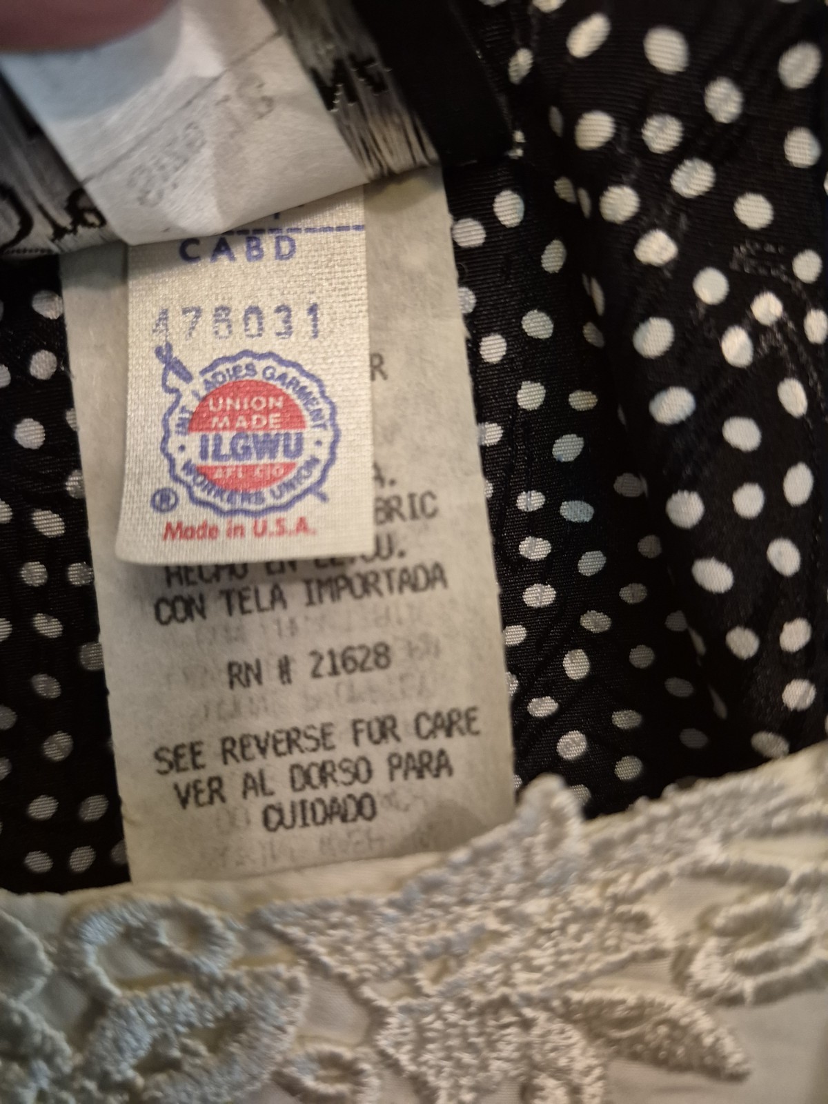 Vtg Breli Originals Size 18 Black W/white Polka Dots Dress With Pockets