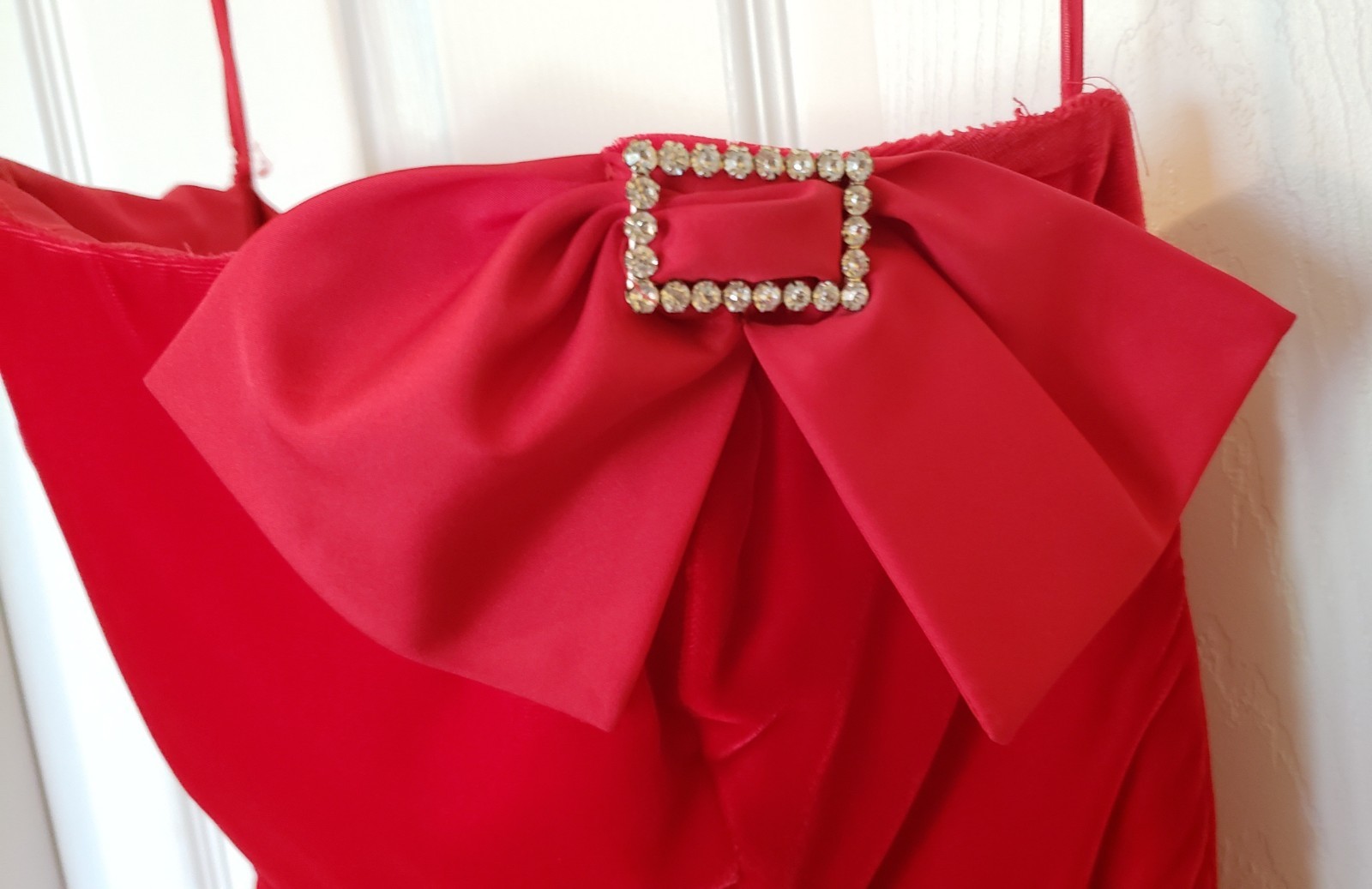 Vintage VTG Int Ladies Garment Workers Union Dress Red Prom Dance Wedding 9 USA