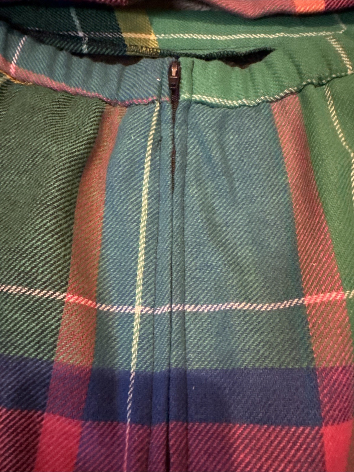 Vintage Jo Hardin Lined Colorful Wool Blend Skirt Jacket Set Size 14