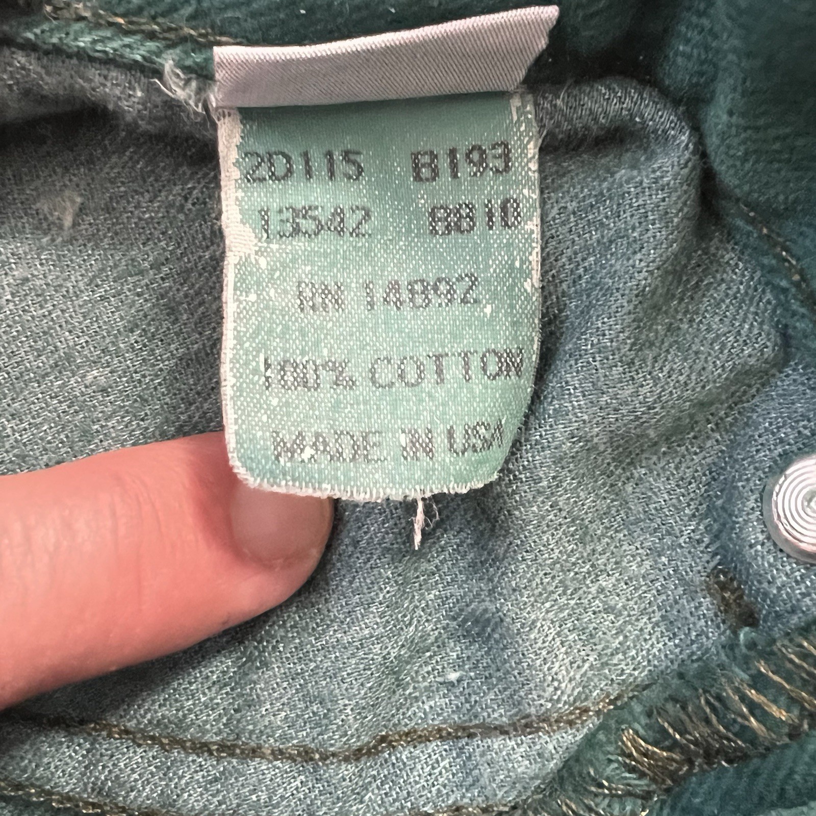 VTG Rare 90s Women’s Marithe Francois Girbaud Jeans Size 7/8 Turquoise-Blue-Teal