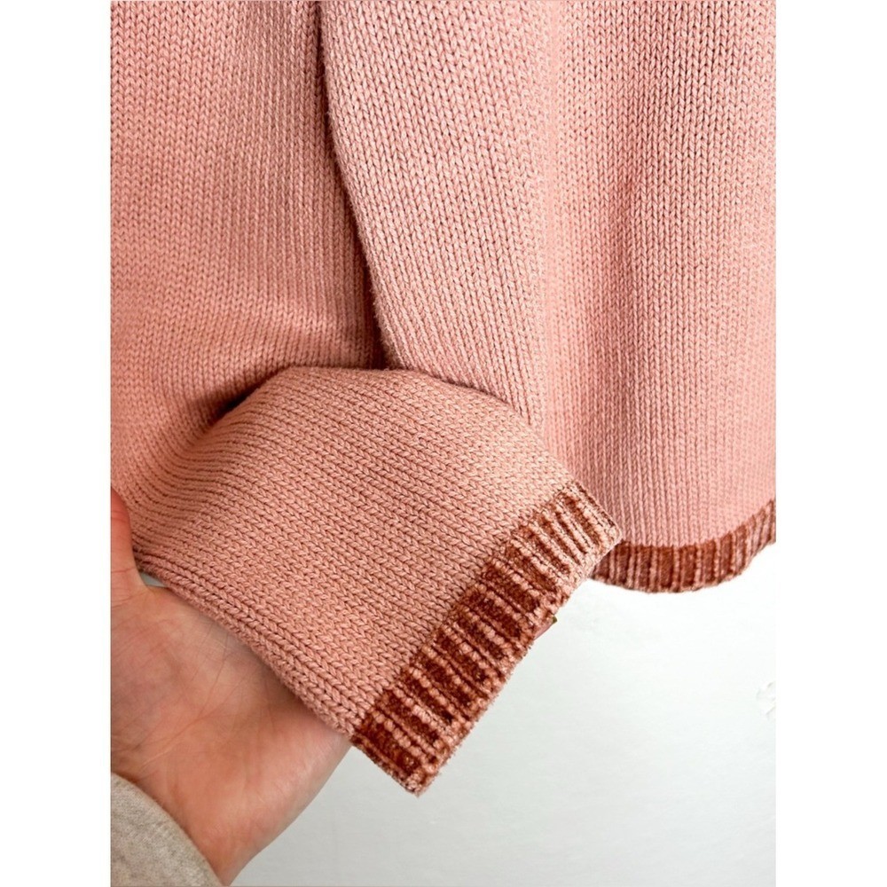 Vintage Coldwater Creek Women’s Pink Chenille Collared Knit Sweater XL