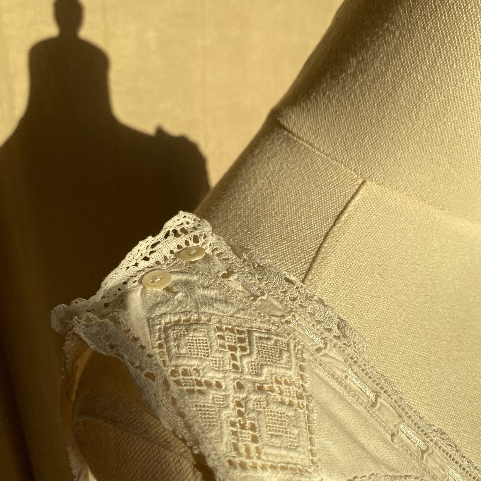 Authentic Edwardian Antique White Linen Lace Lingerie 1905-1912