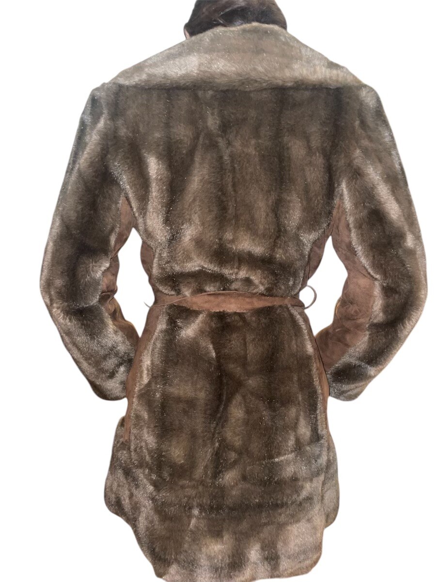 Vintage Gino Rossi Faux Fur Coat France