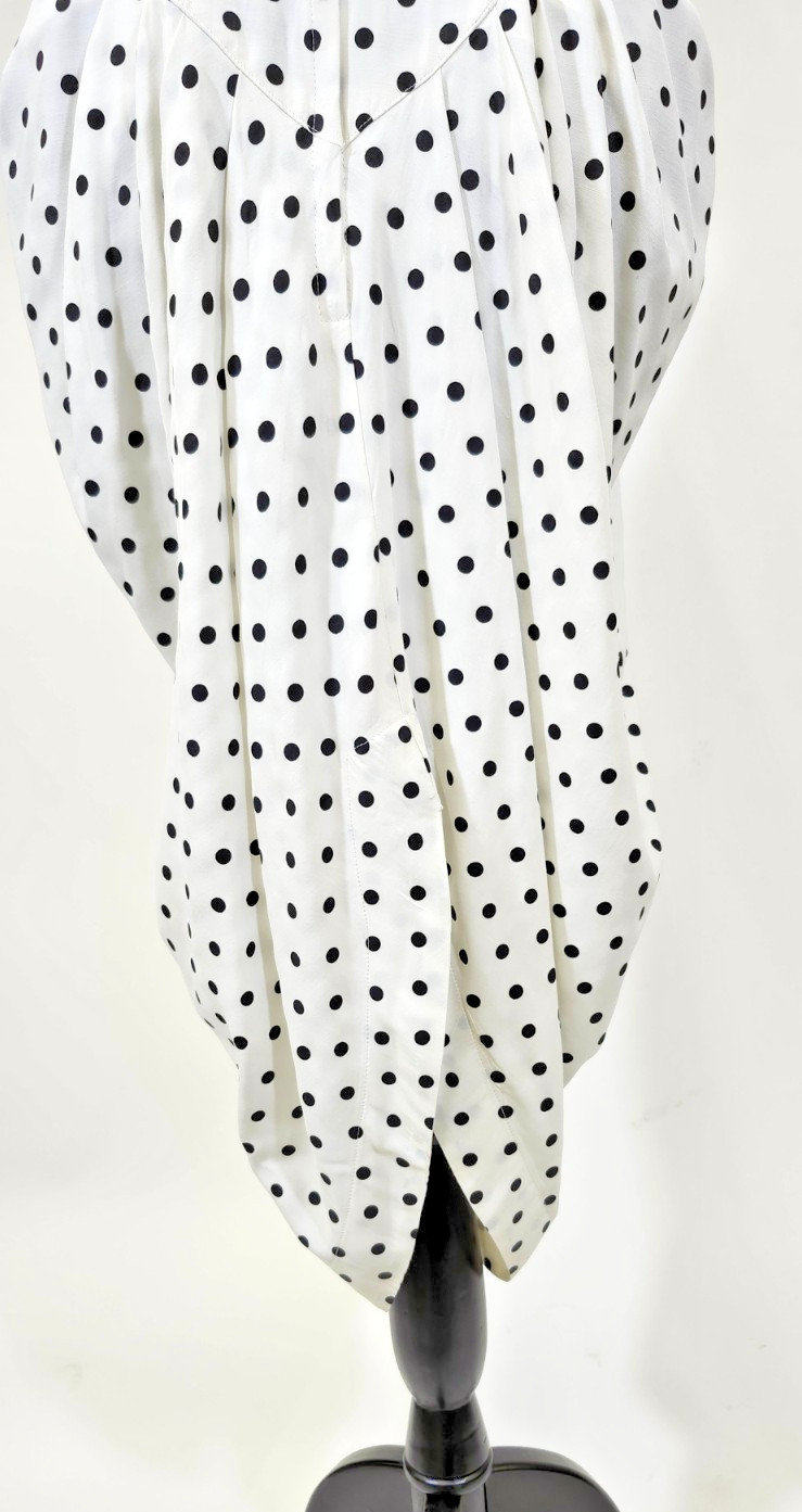 Vintage 1980’s „ASHLEE” Polka Dot Sheath Party Dress-Size 8