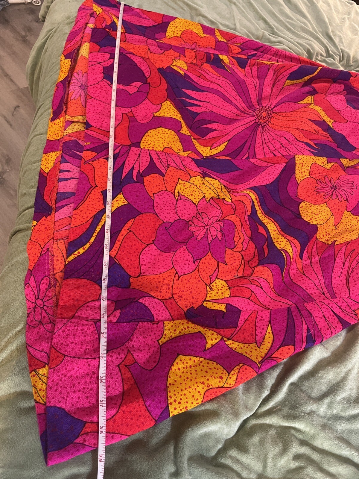 Sun Fashions Of Hawaii Honolulu Colorful 1970 1960 Dress Groovy Vintage Medium