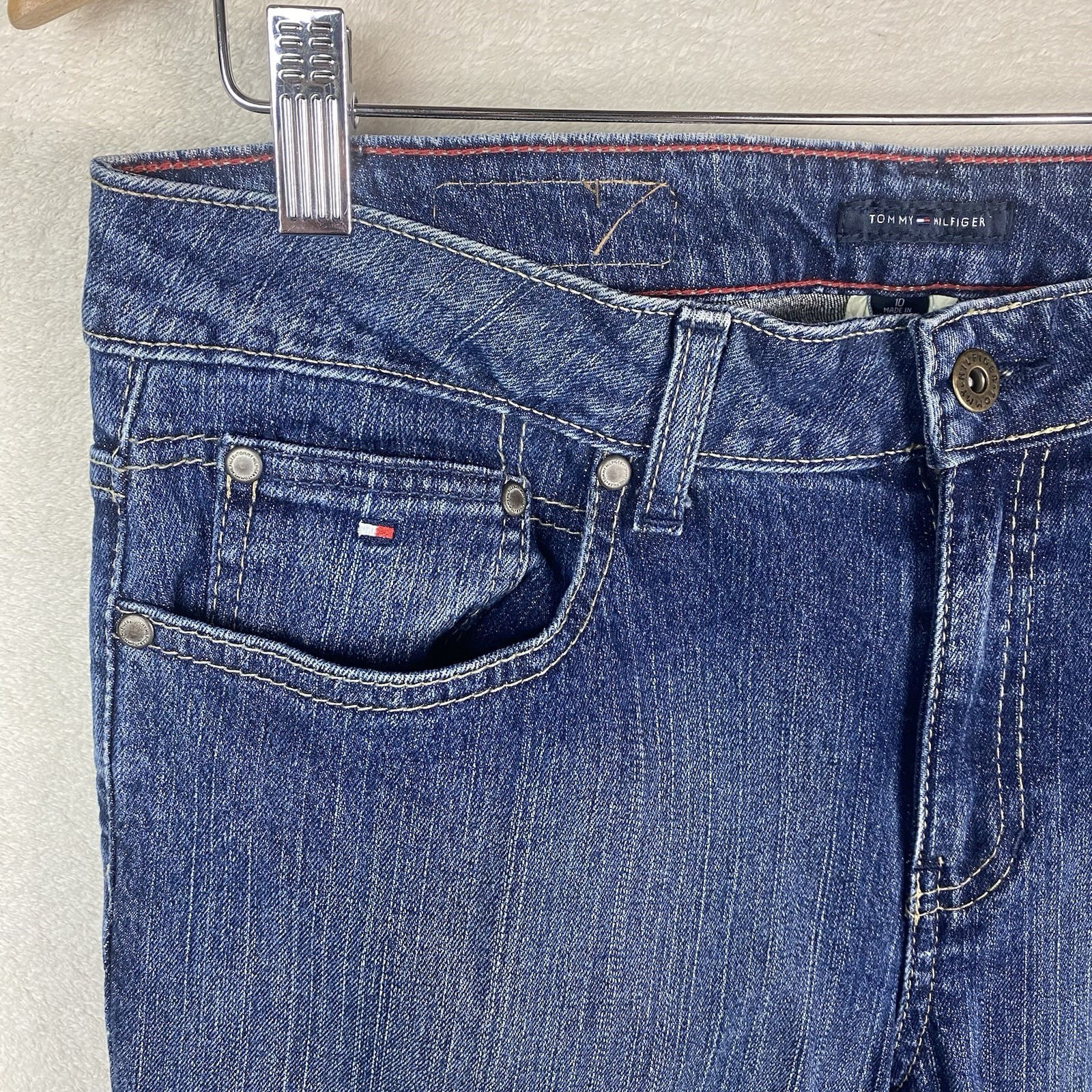 Tommy Hilfiger Vintage Jeans Y2K Bootcut Dark Wash High Rise Size 10 Cotton