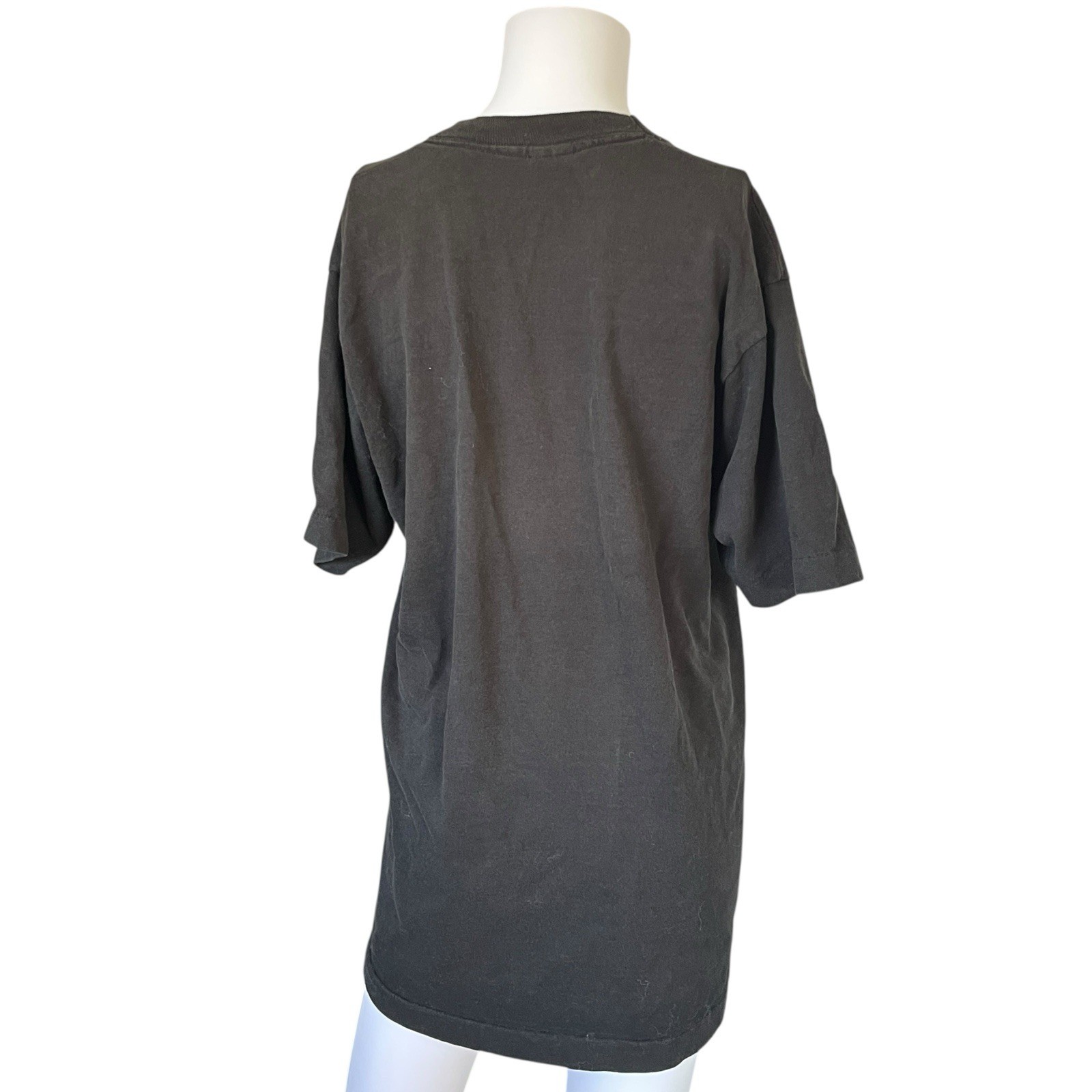 Vintage Black Montana Graphic T-shirt Native American Horse Size Large L