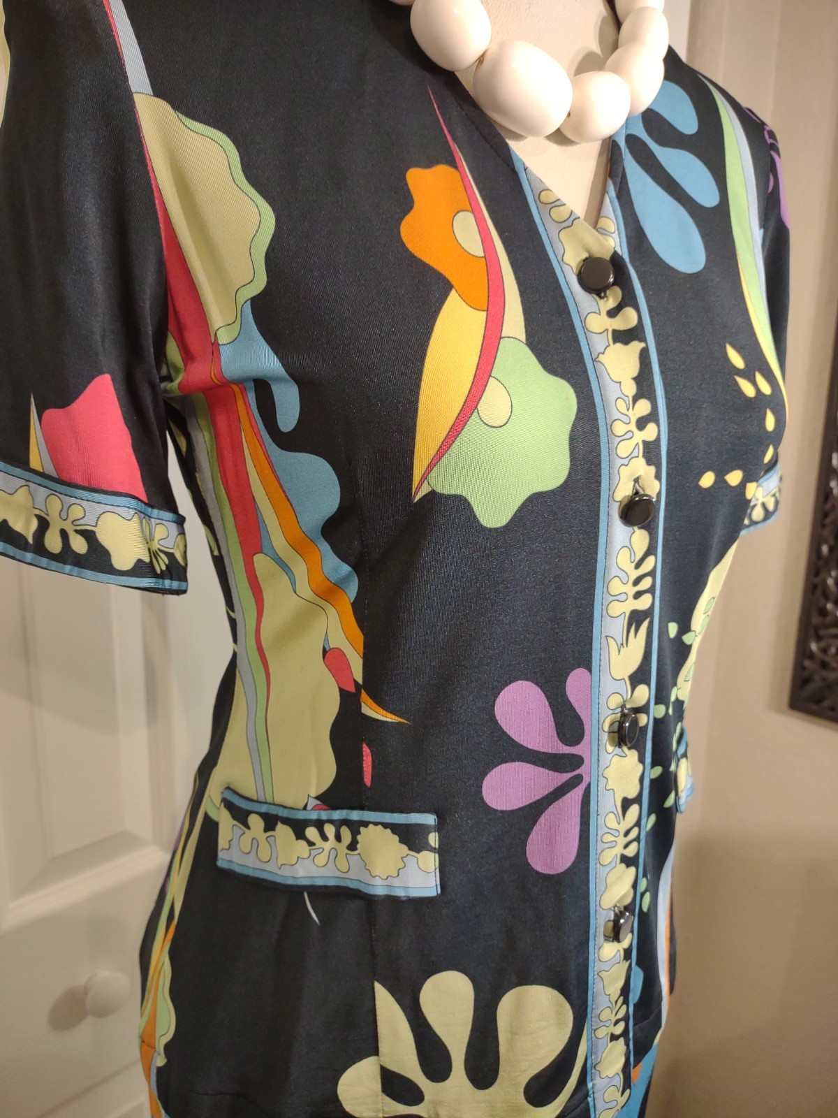 Averardo Bessi 2 Piece Viscose Top/Skirt Pucci Print IT 42 US 8