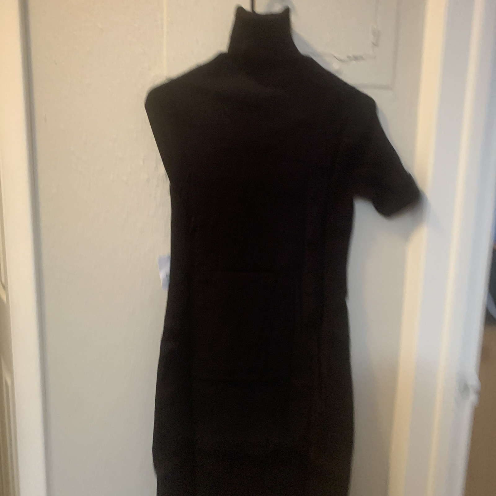 Vintage Victorias Secret Moda Intl. Sweater Dress Sz Large Black NWT