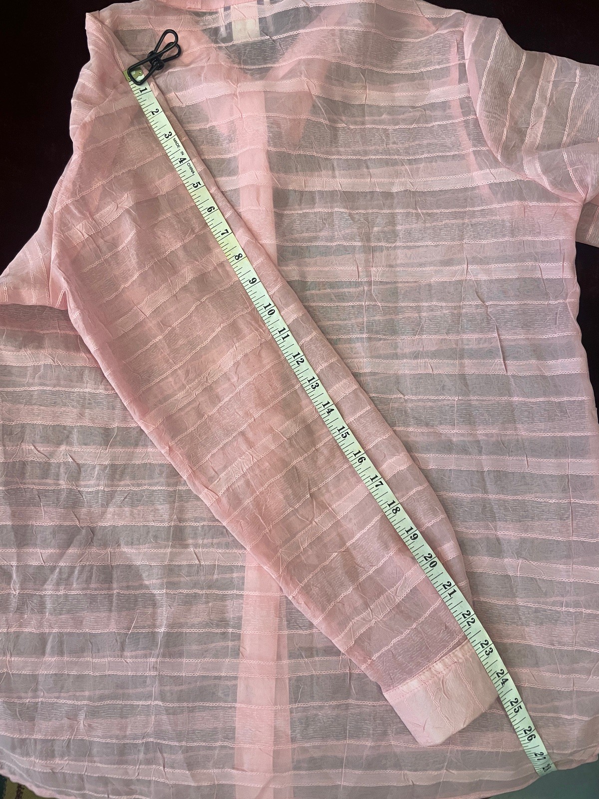 VTG Lady Diplomat Made in USA Women’s Pink Long Sleeve Button Up Blouse Sz 12
