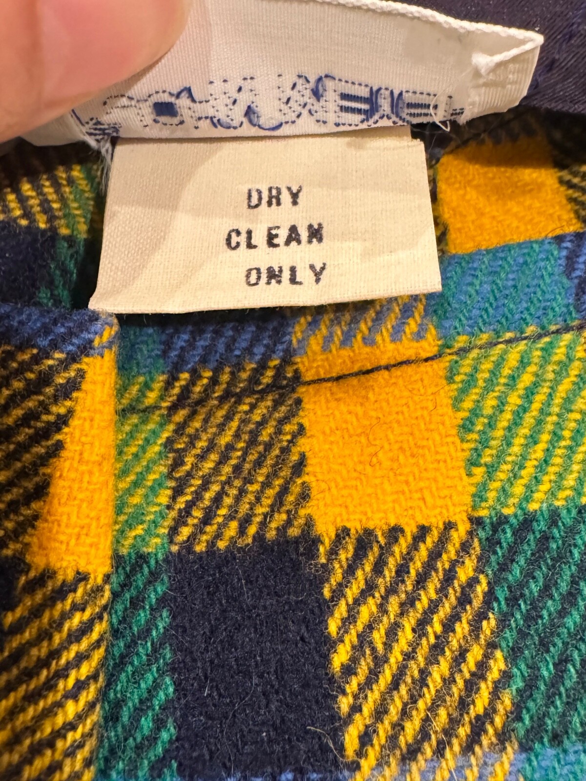 Vintage 1970s John Meyer Colorful Checkered Wool Trouser Pants Women’s Small