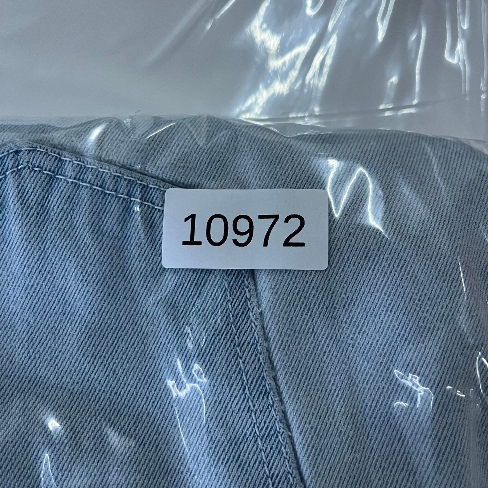 Boom-Boom Jeans Womens Size 13/14 Light Wash High Waisted Button Fly Tapered Leg